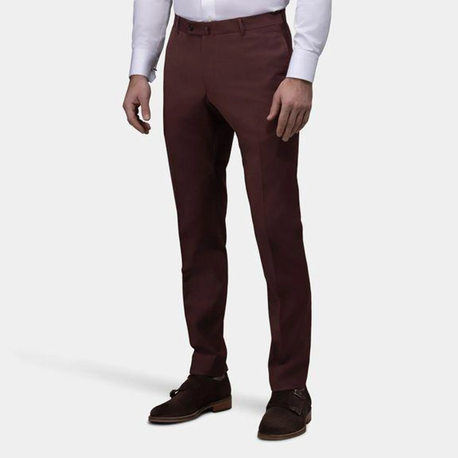 Burgundy suit pants