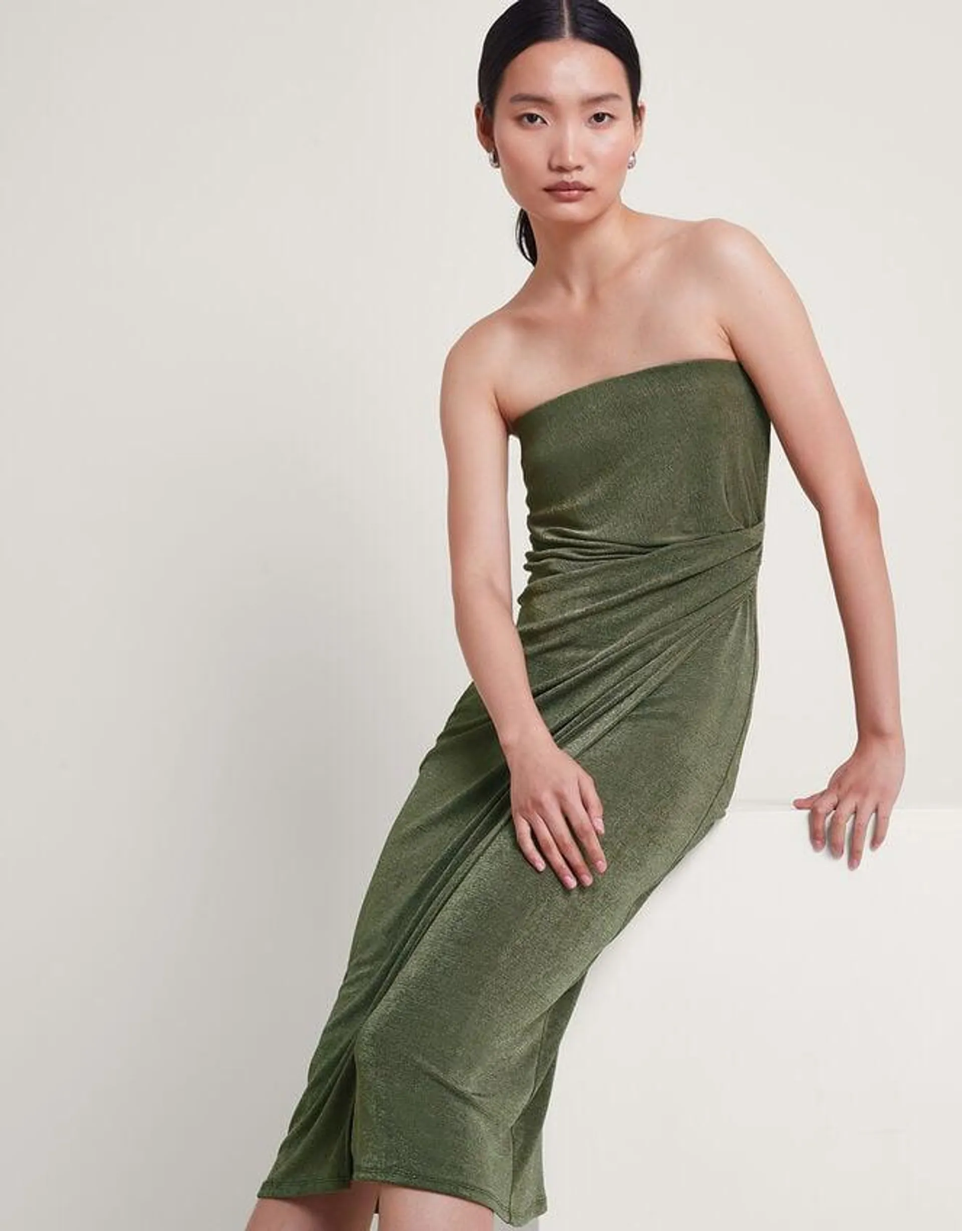 Billi Bandeau Dress Green