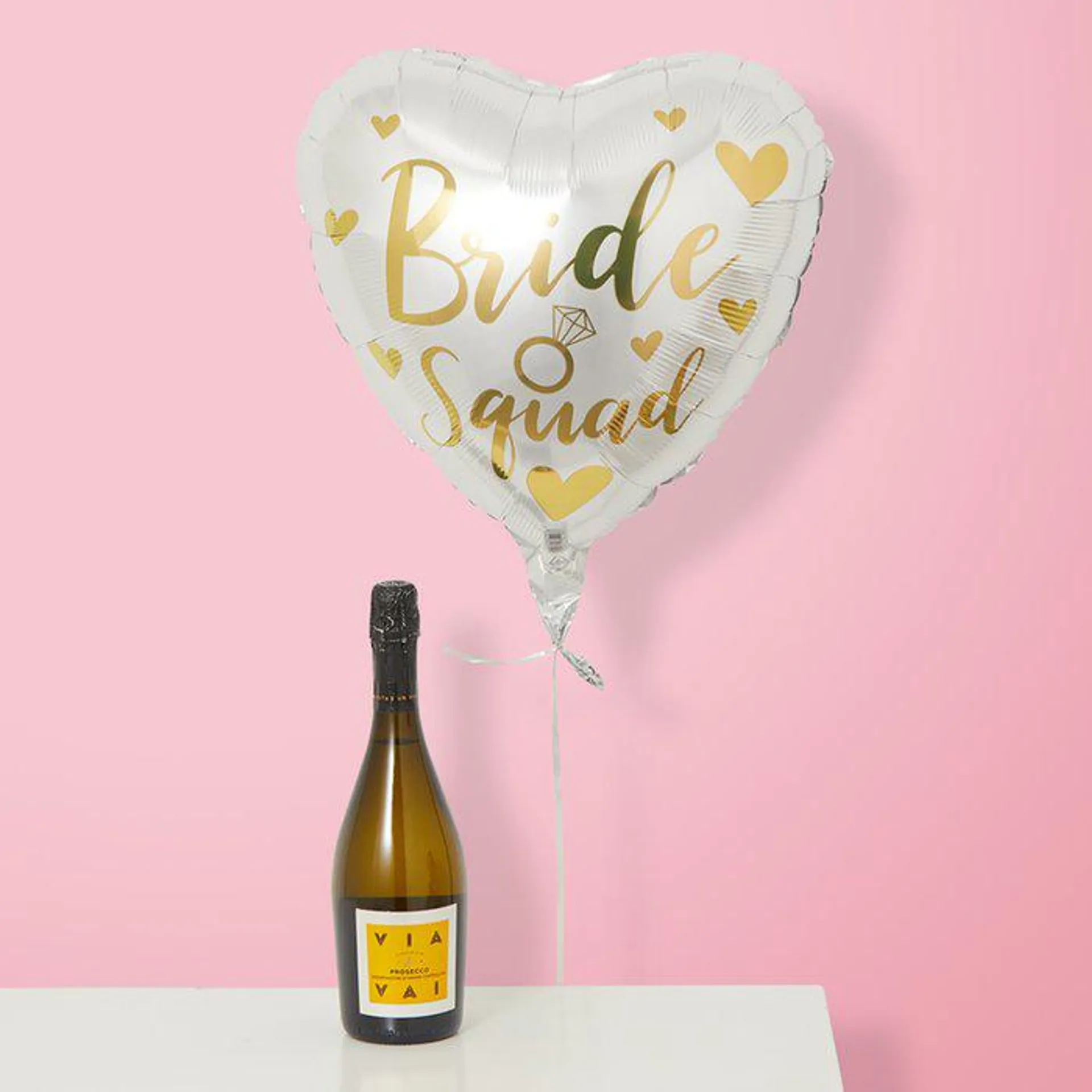 Bride Squad Balloon & Via Vai Prosecco