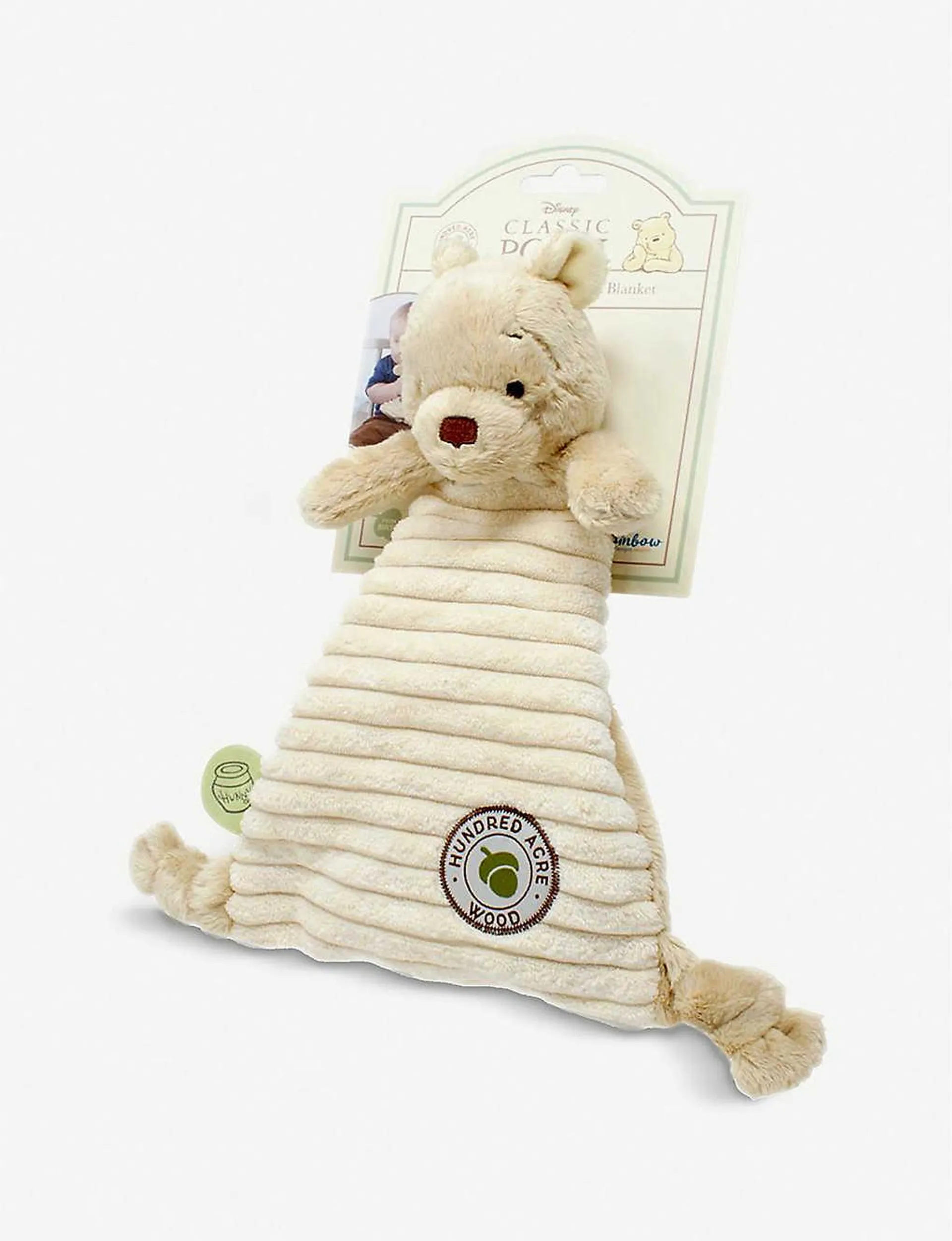 Hundred Acre Wood Disney Winnie the Pooh woven comfort blanket 25cm