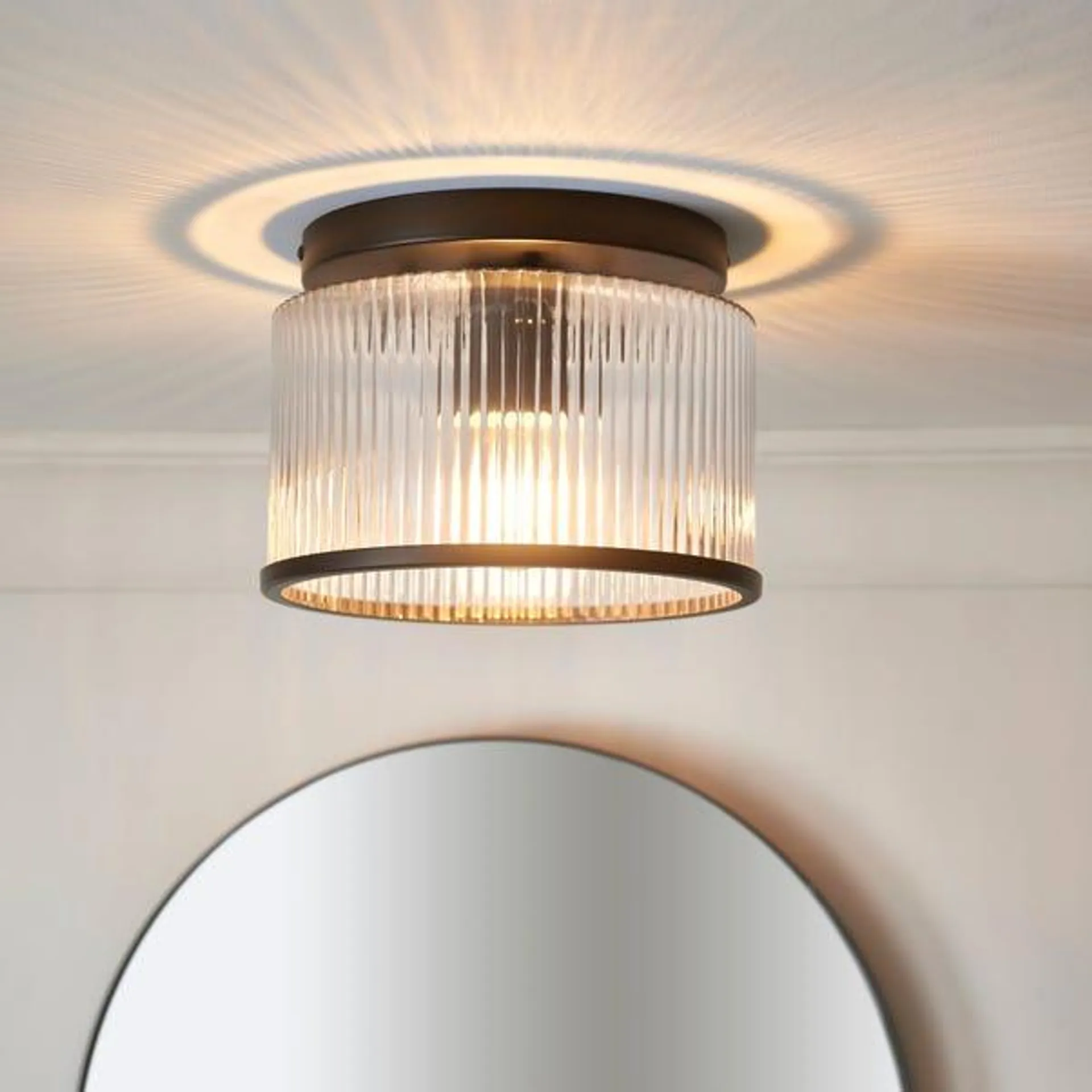 Alyn Bathroom Flush Ceiling Light