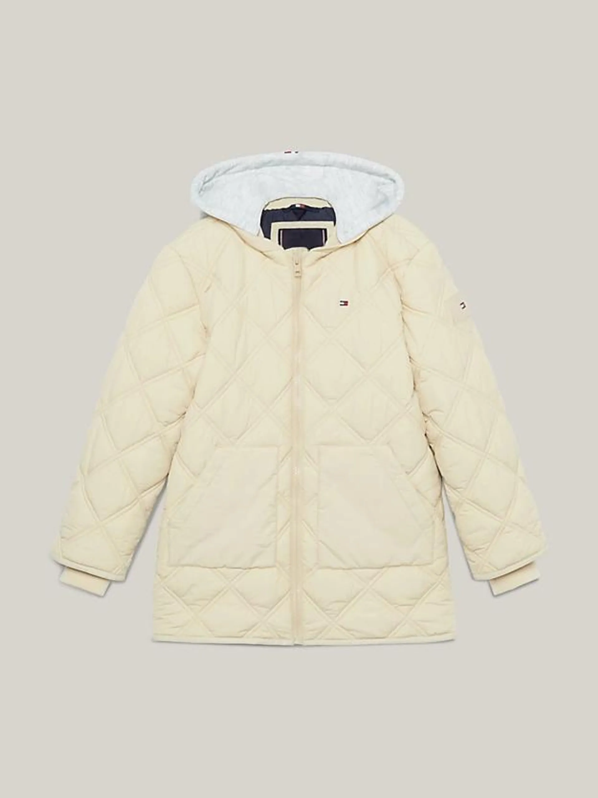 Relaxed Quilted Hooded Parka