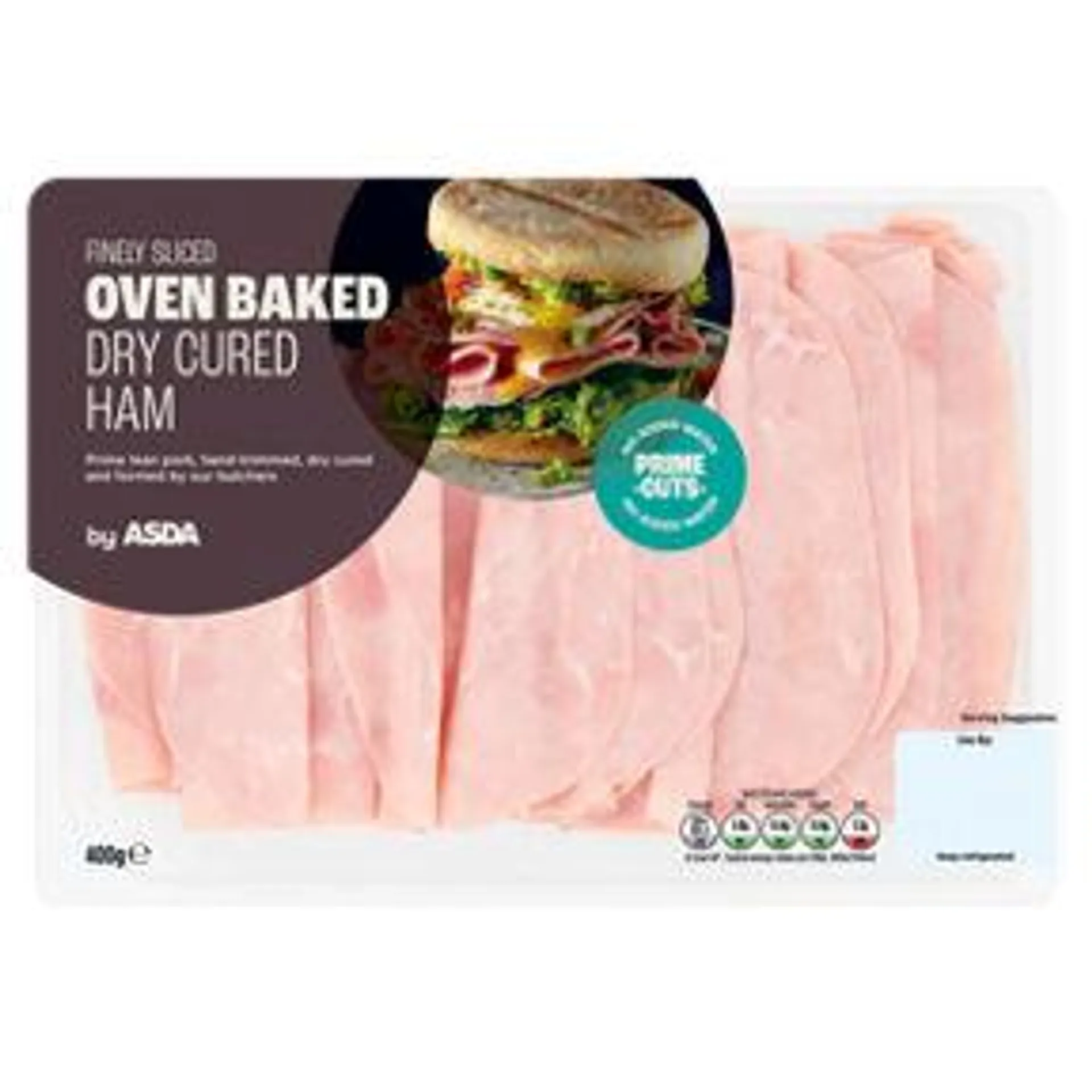 ASDA Finely Sliced Oven Baked Dry Cured Ham