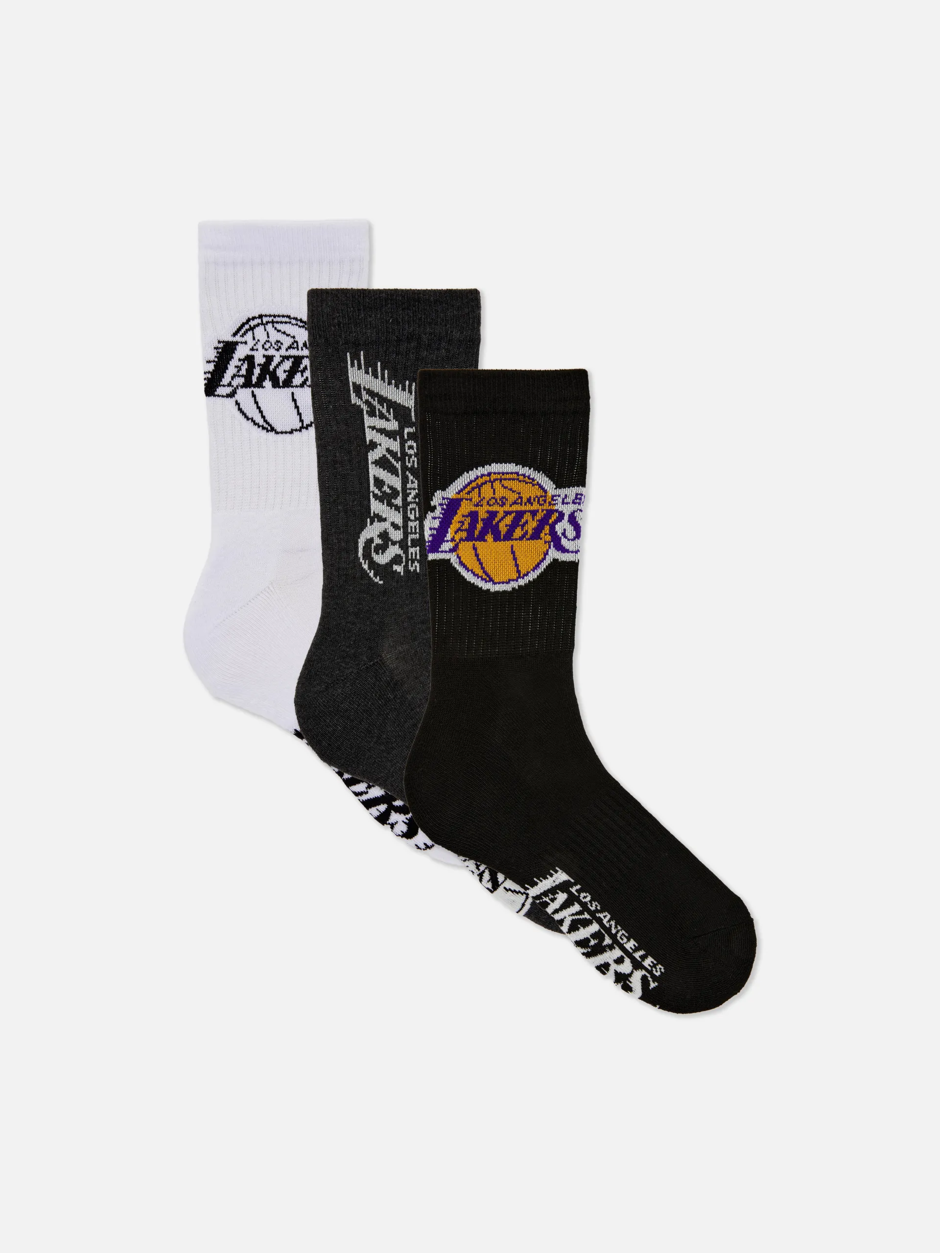 3pk NBA Los Angeles Lakers Crew Socks