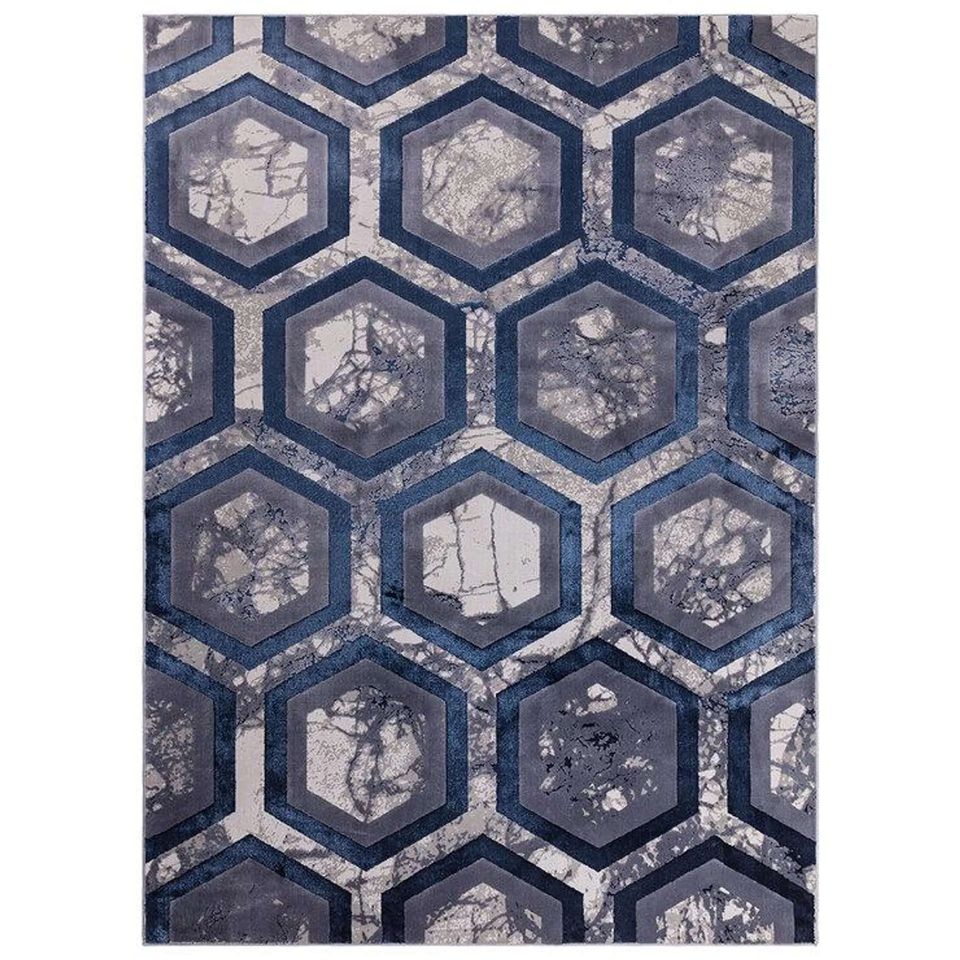 Aurora Hexagon Rug, in 2 Sizes