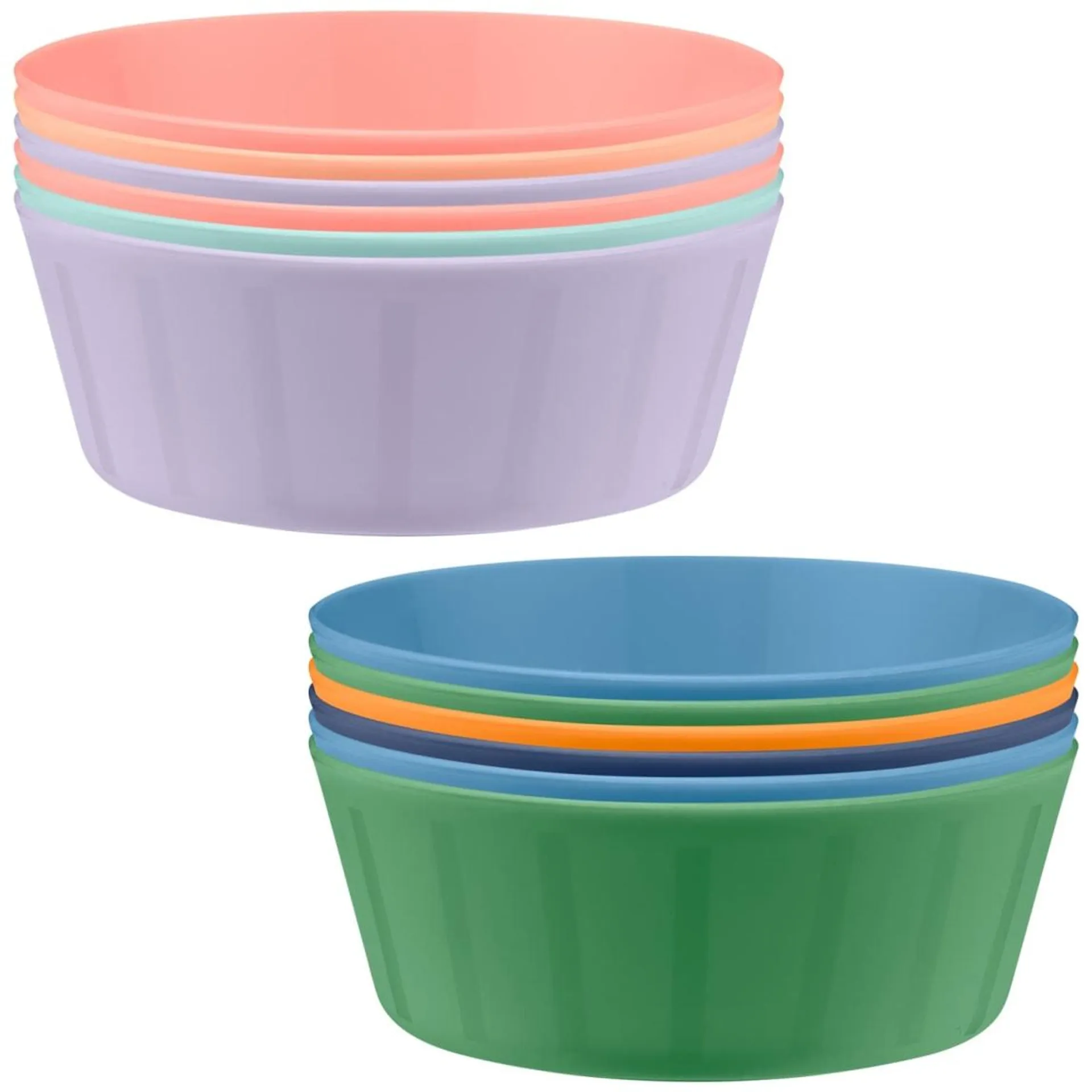 Simply Kids Colour Bowls 6pk - Pastel