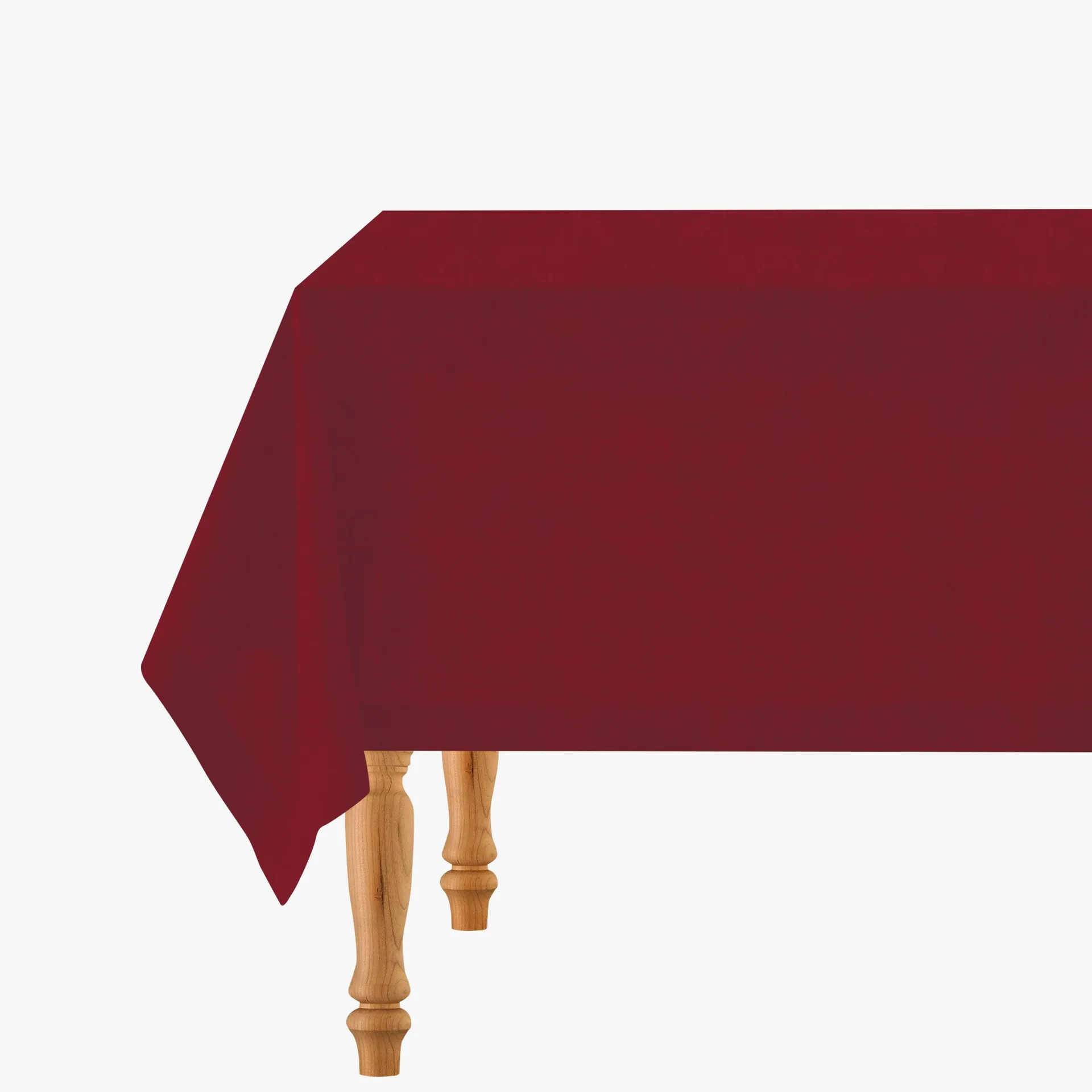 Cranberry 160 x 320cm Linen Tablecloth