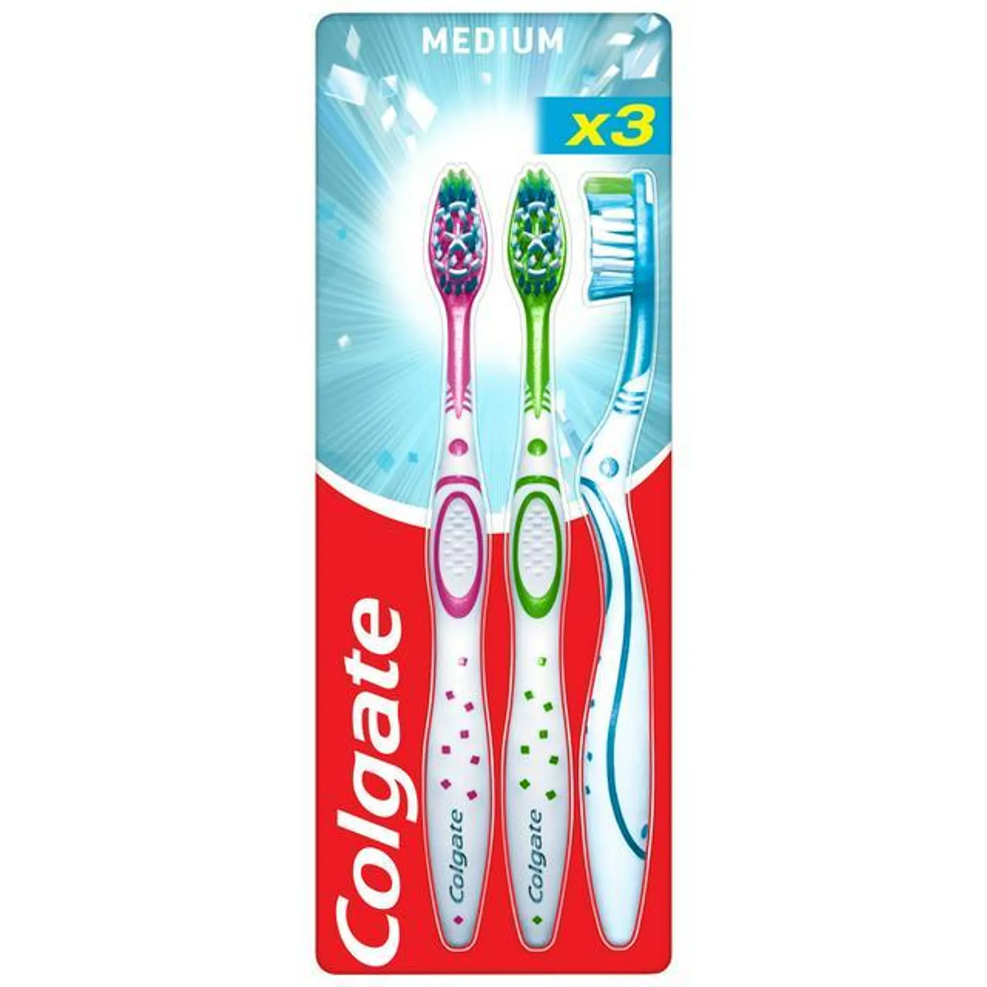 Colgate Max White Medium Toothbrush x3