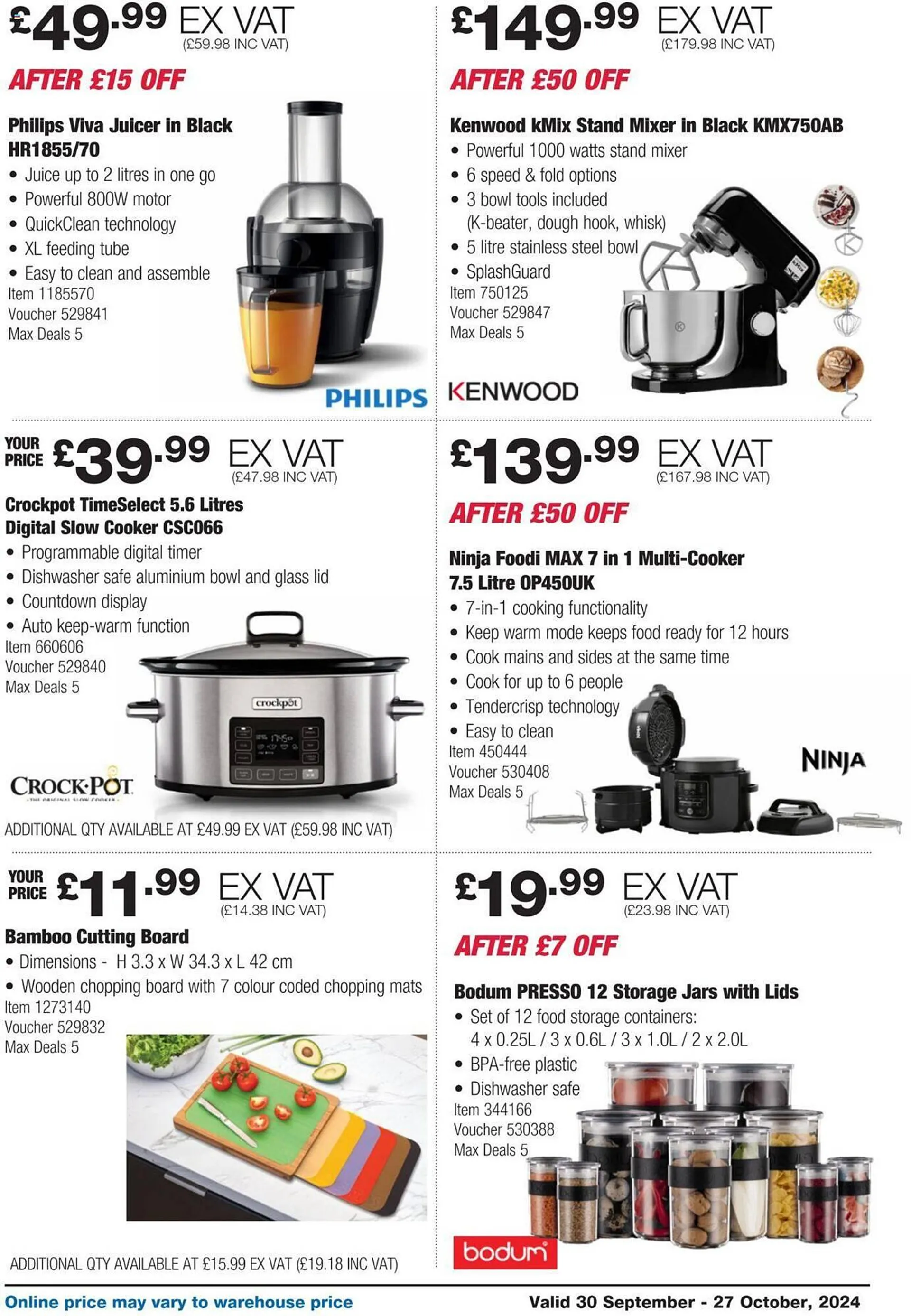 Costco leaflet from 30 September to 27 October 2024 - Catalogue Page 5