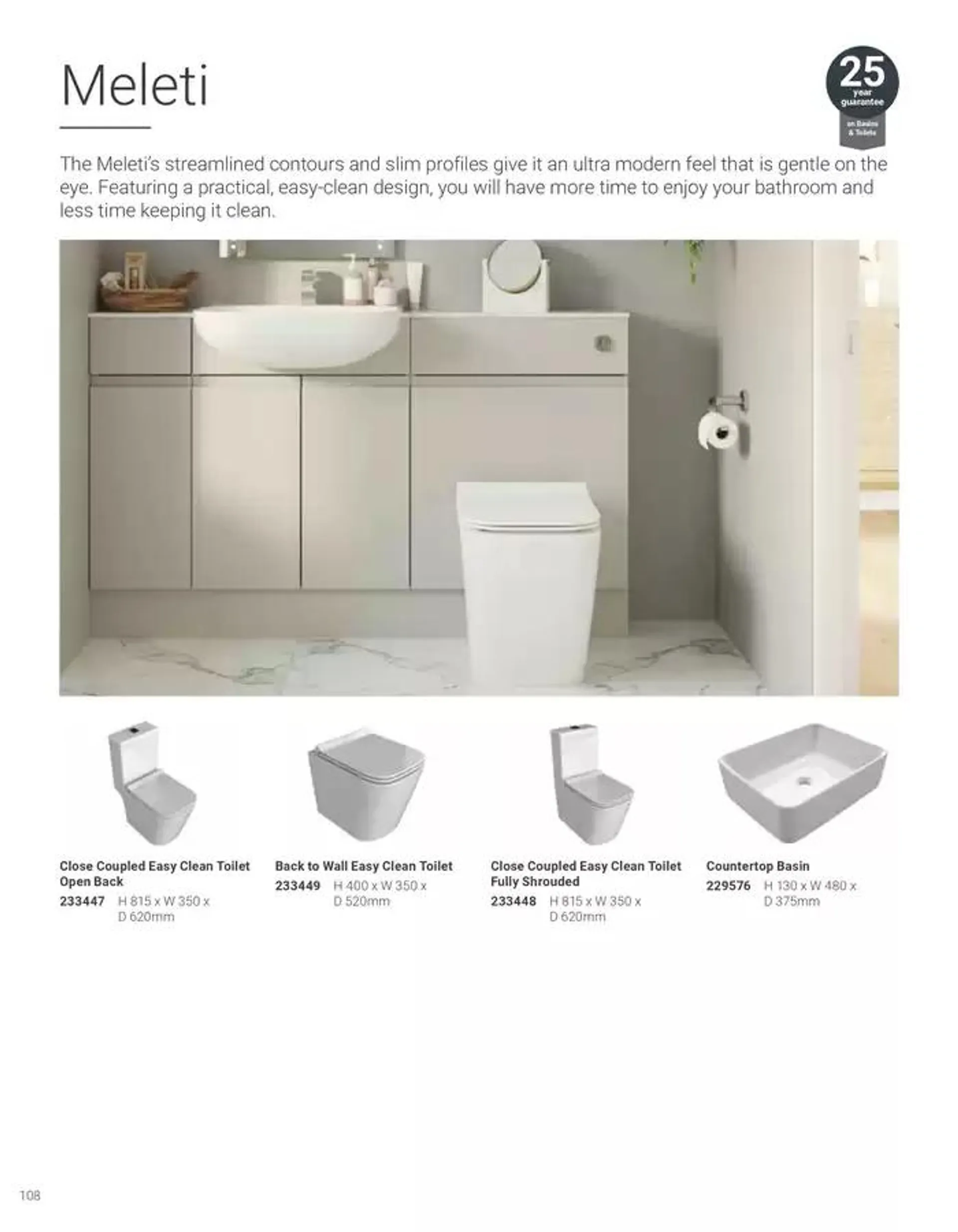 Wickes Bespoke Bathrooms brochure from 5 November to 31 December 2024 - Catalogue Page 108