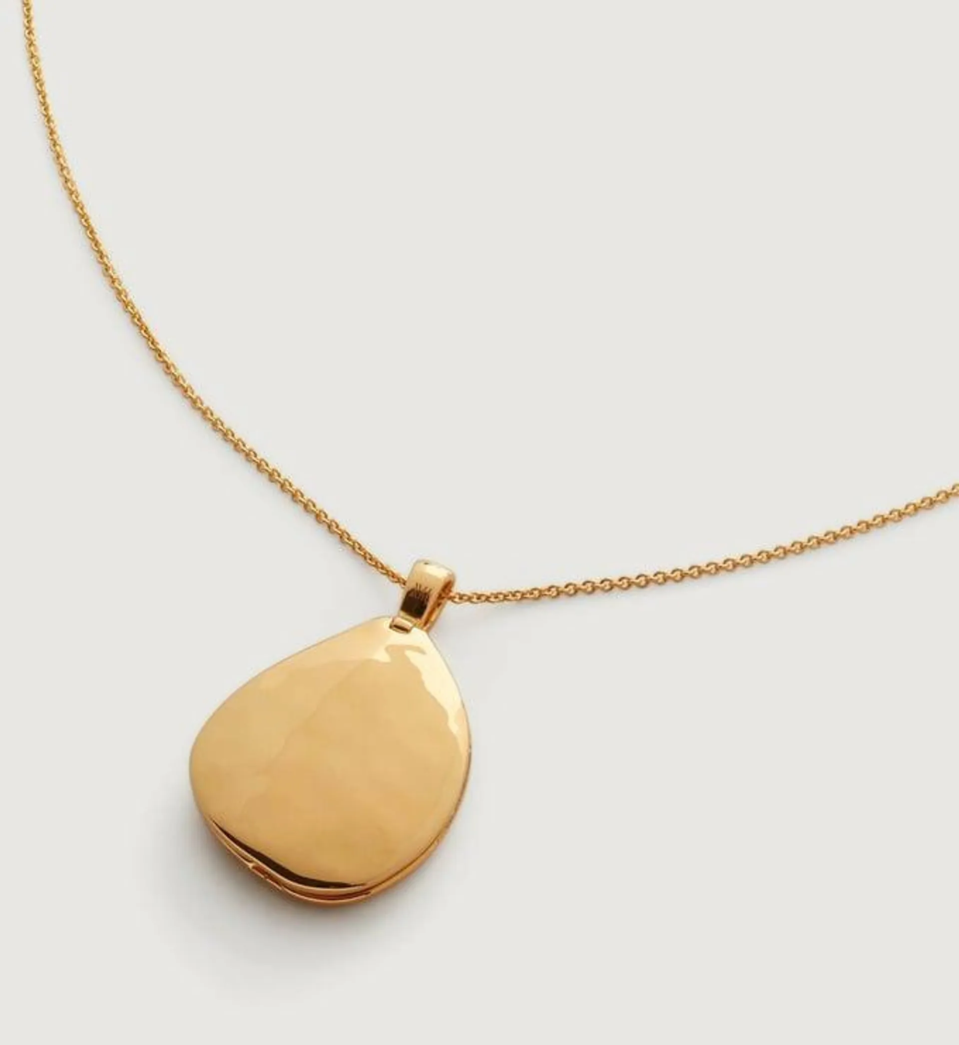 Deia Pebble Locket Fine Chain Necklace