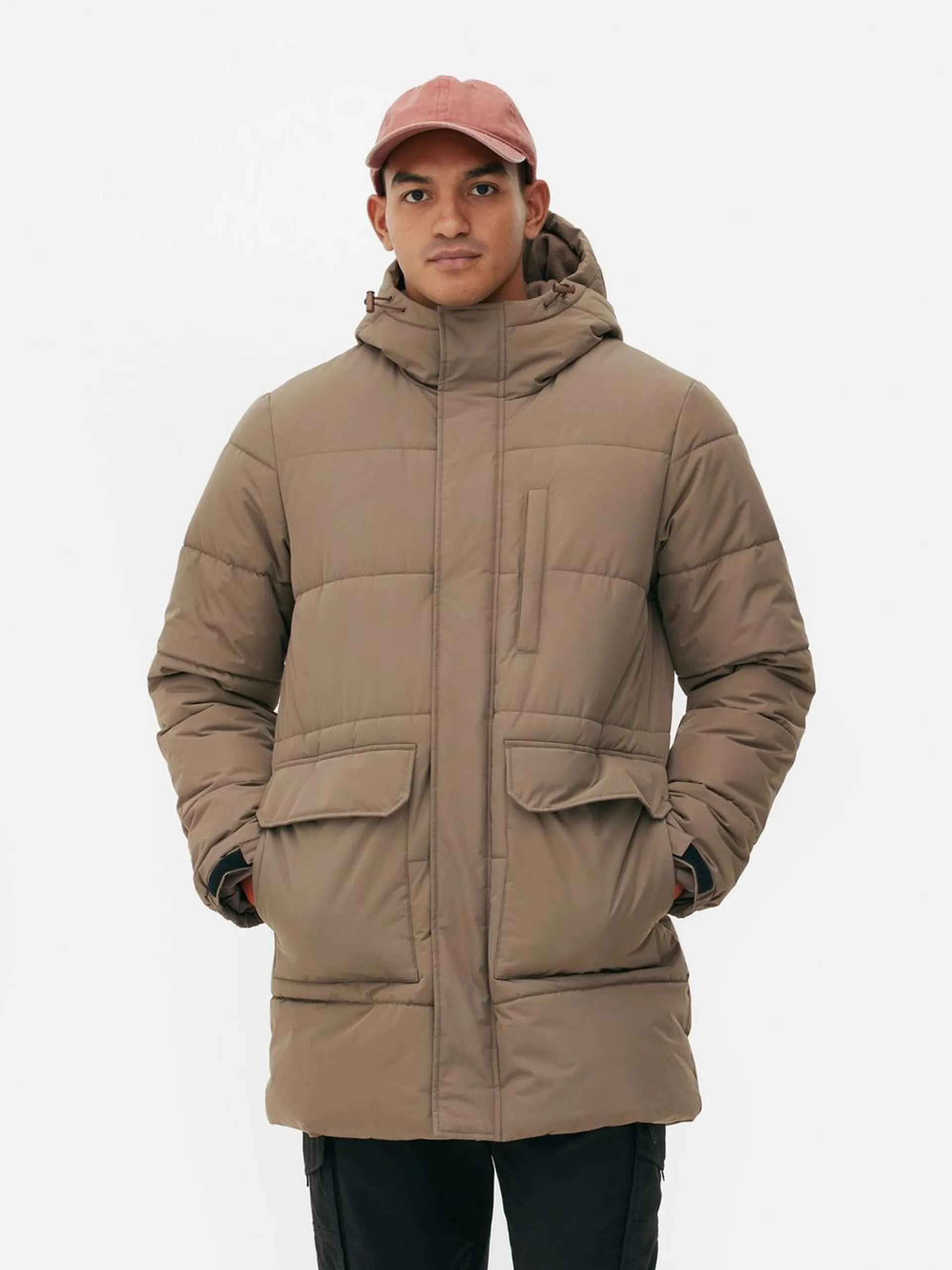 Hooded Puffer Parka Coat