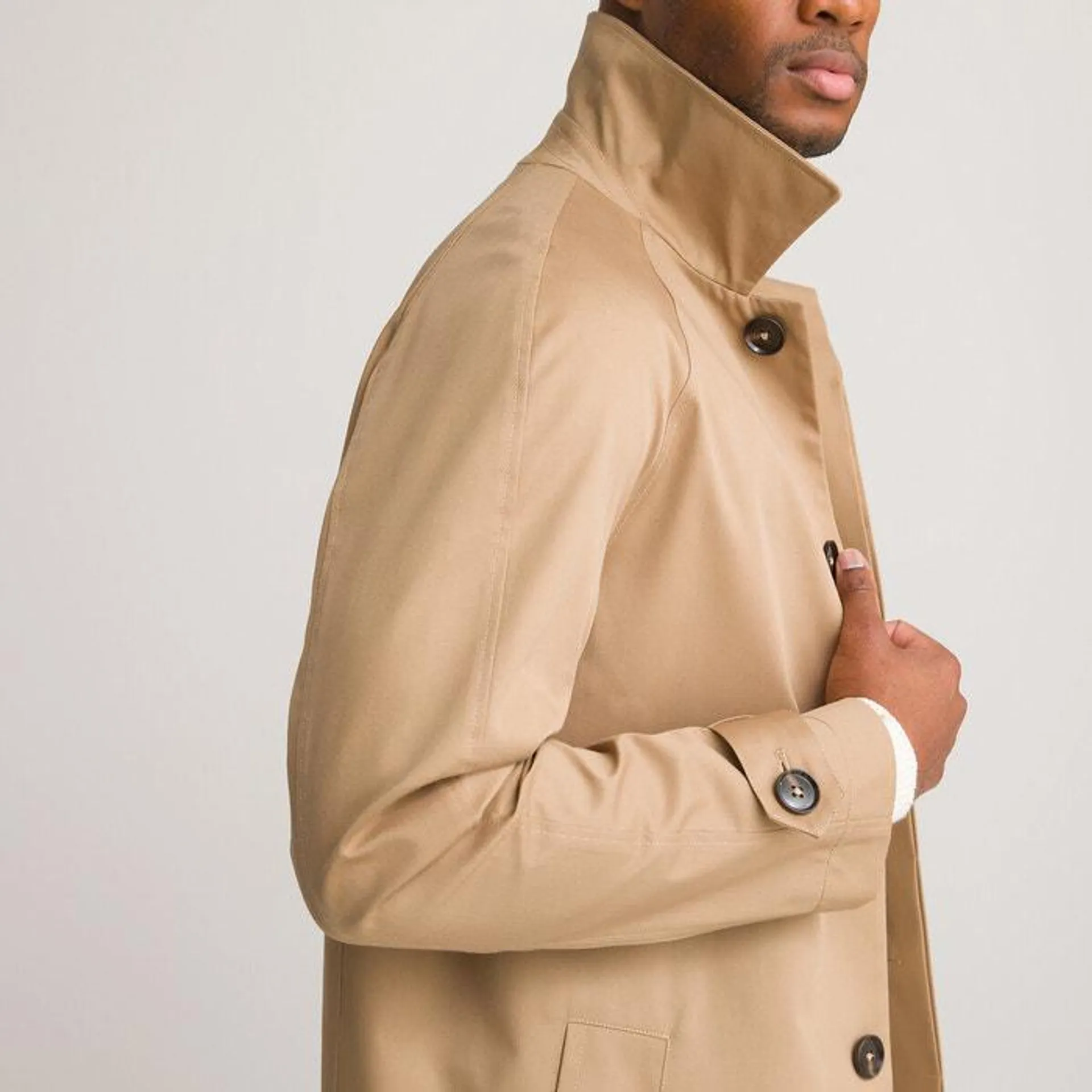 Long Straight Trench Coat