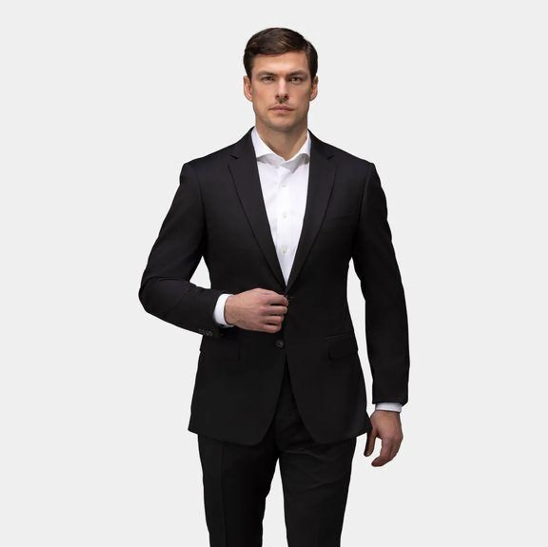 Black two-piece suit