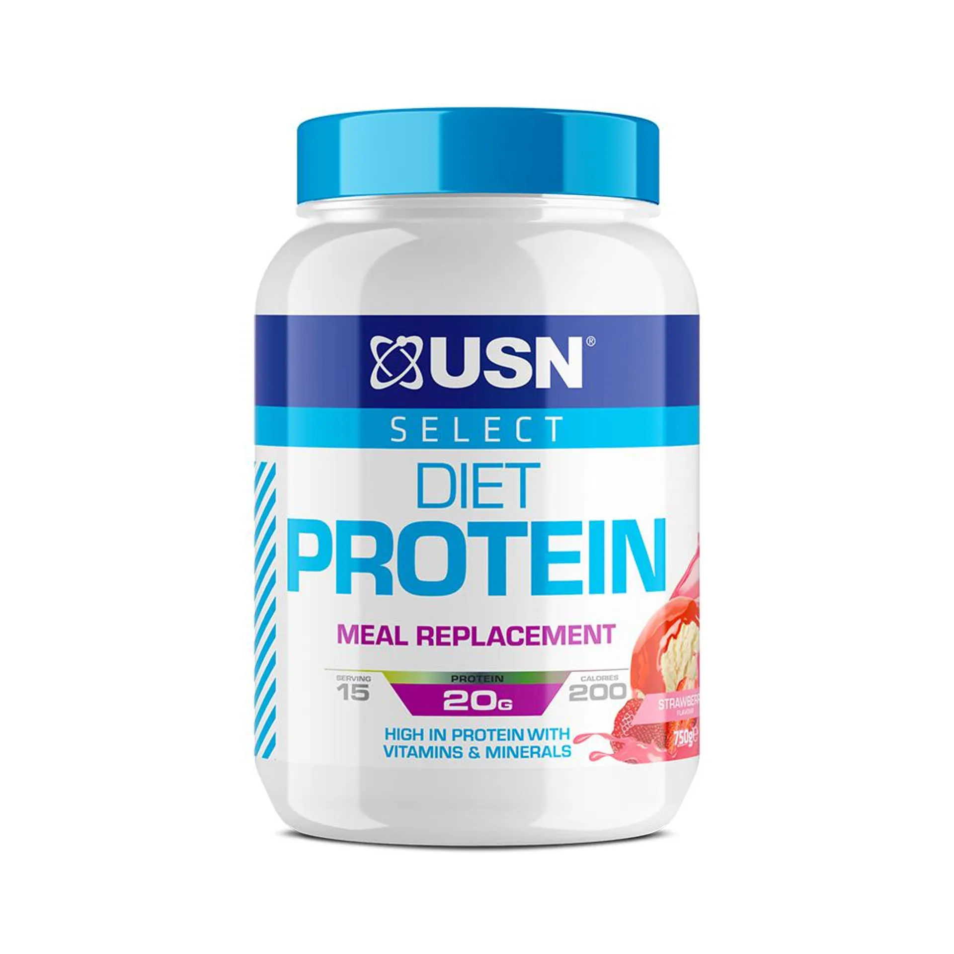 USN: Select Diet Protein 750g - Strawberry