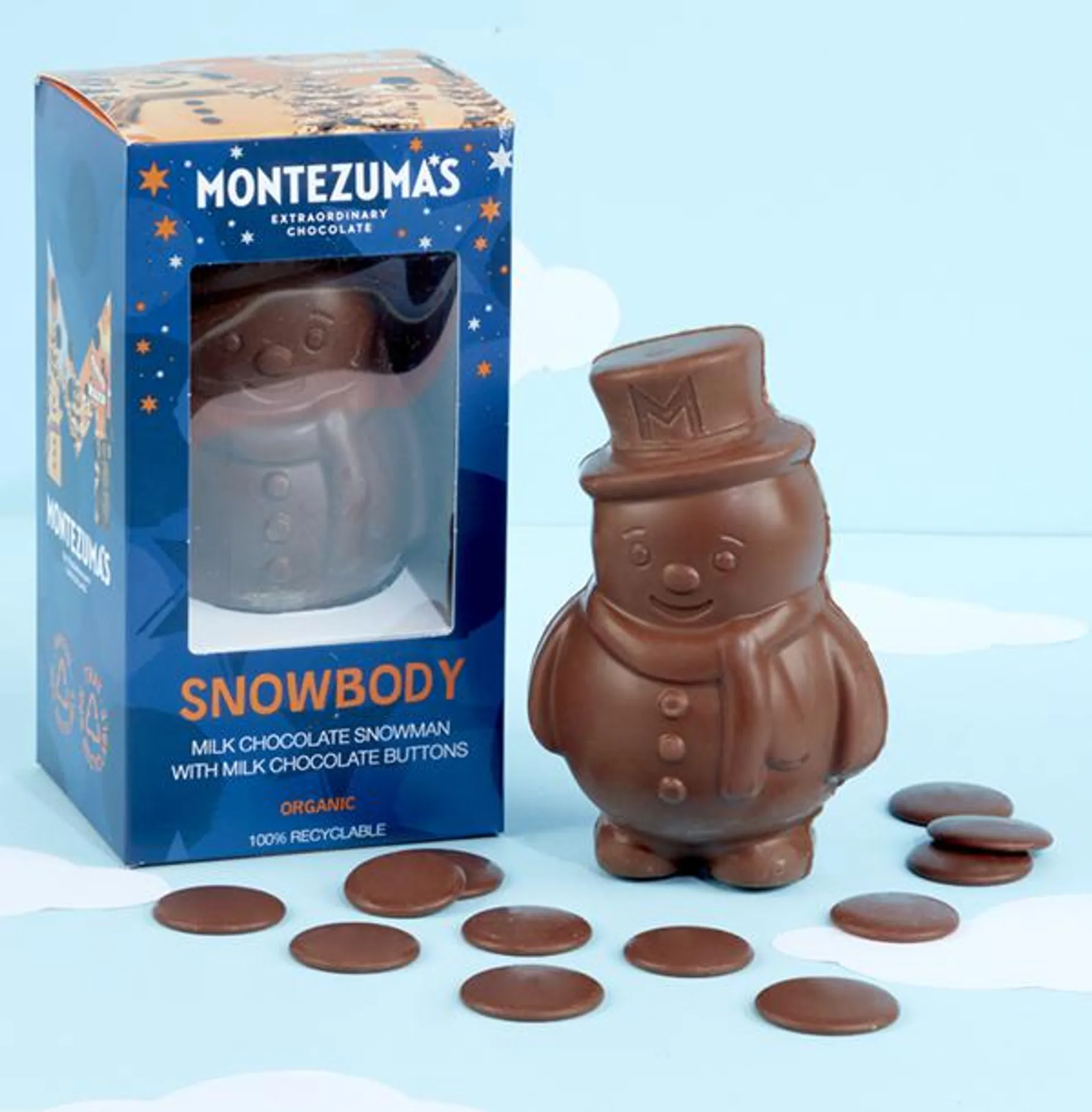 Montezuma's Milk Chocolate Snowman & Buttons WAS £6.99 NOW £4.49