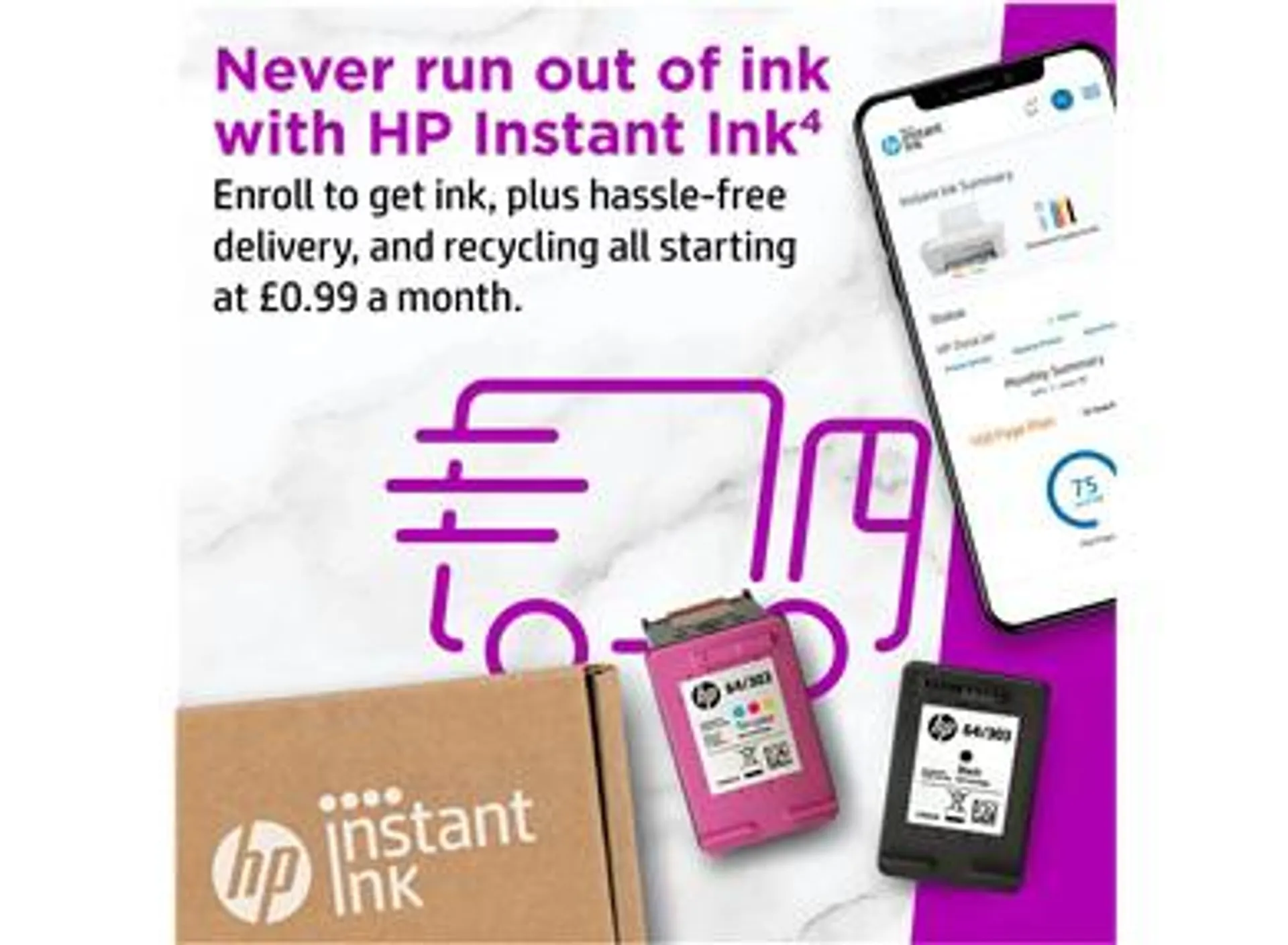 HP ENVY 6020e HP+ enabled All-in-One Wireless Colour Printer with 6 months Instant Ink