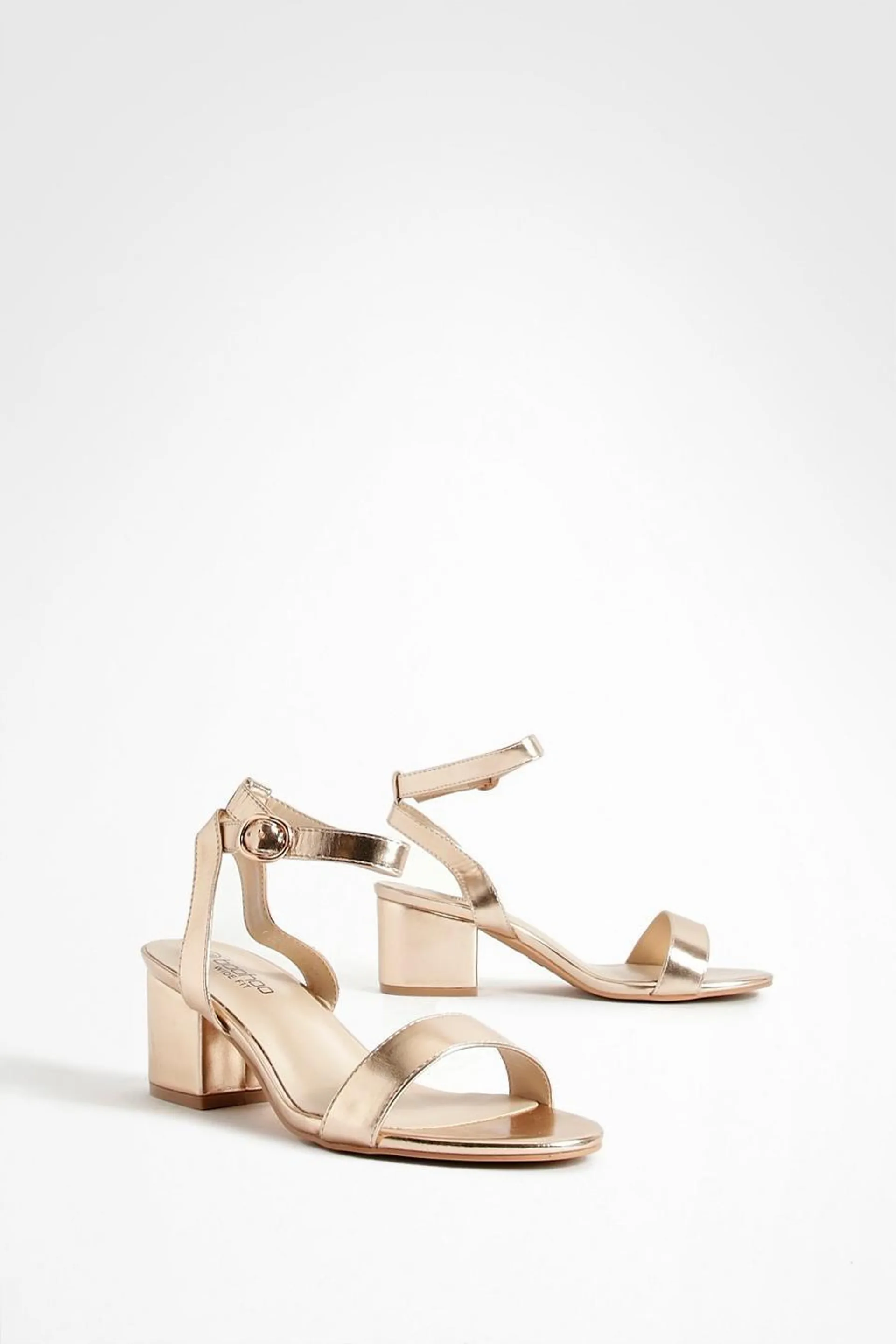 Wide Fit Basic Low Block Heel