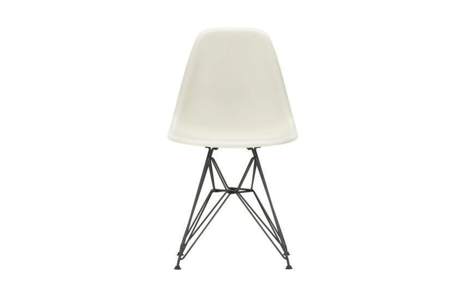 Eames DSR Side Chair New Height Vitra Pebble Basic Dark Powder Coated Base