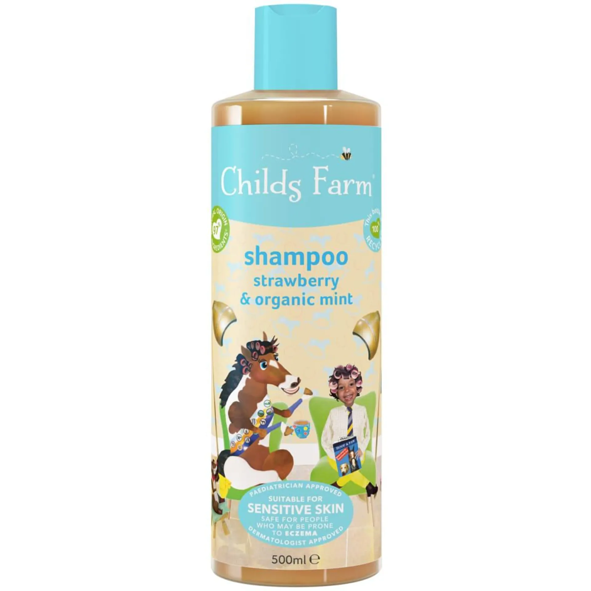 Childs Farm Shampoo 500ml - Strawberry & Organic Mint