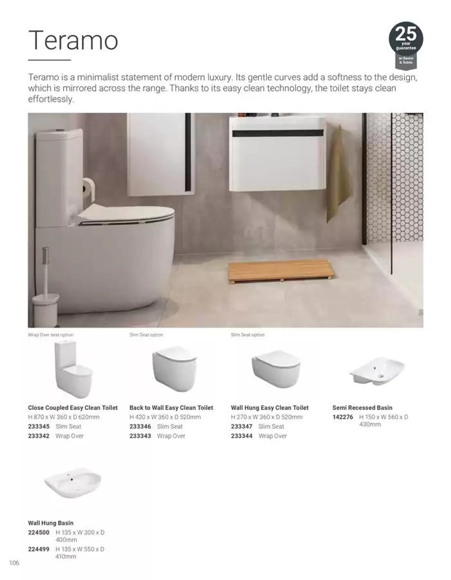 Wickes Bespoke Bathrooms brochure from 5 November to 31 December 2024 - Catalogue Page 106