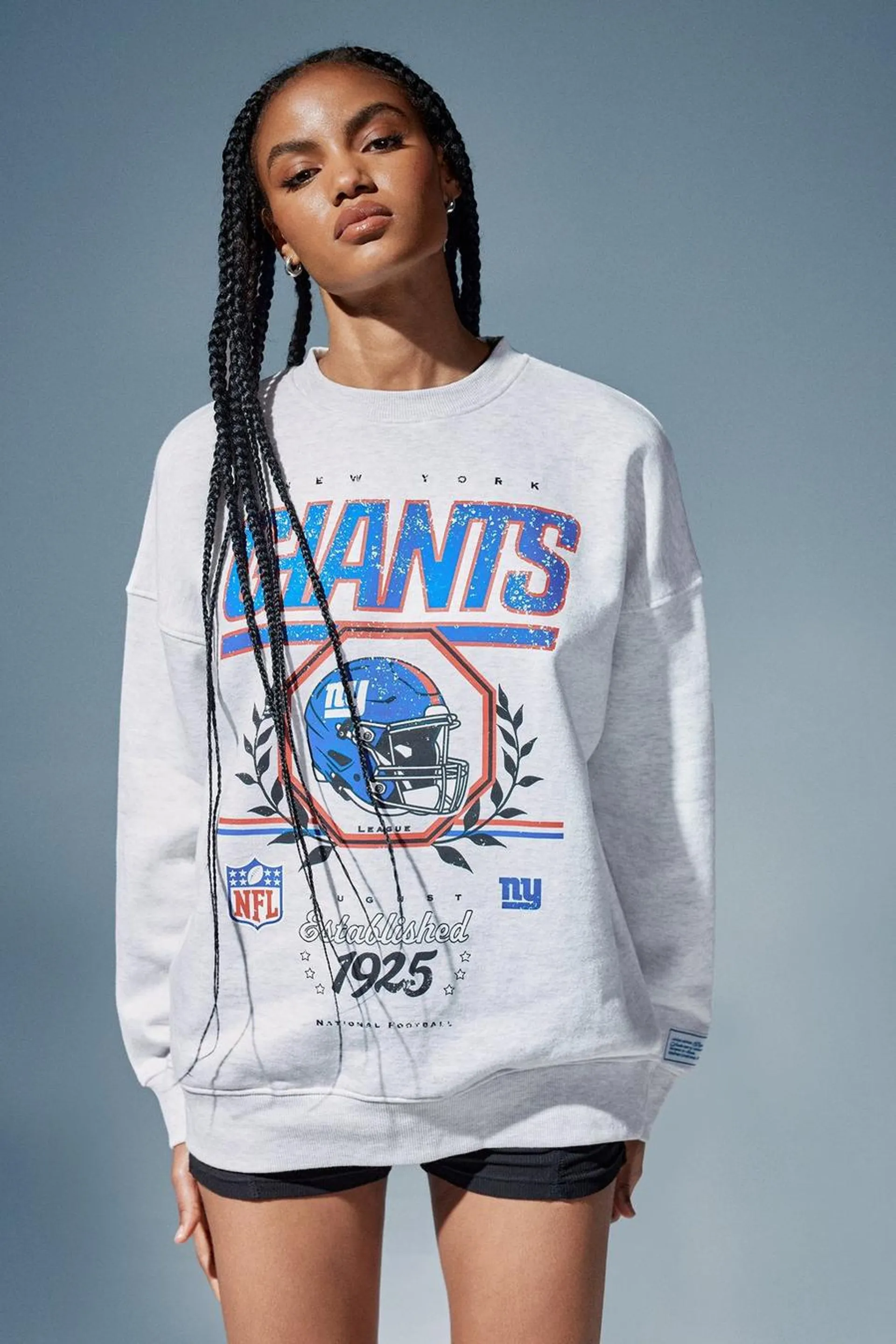 Nfl New York Giants License Graphic Oversized Sweat