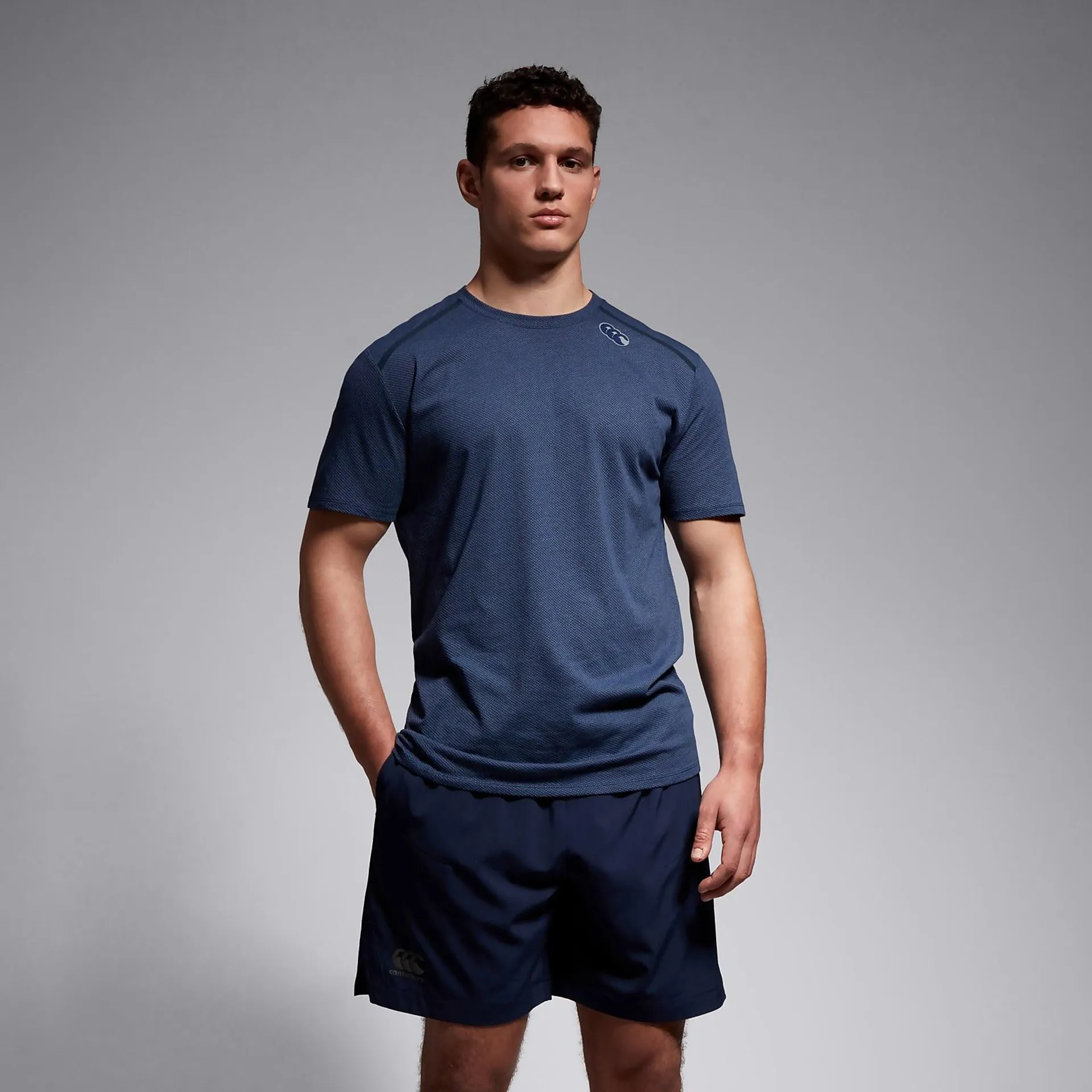 MENS SHORT SLEEVE TRAINING TEE BLUE