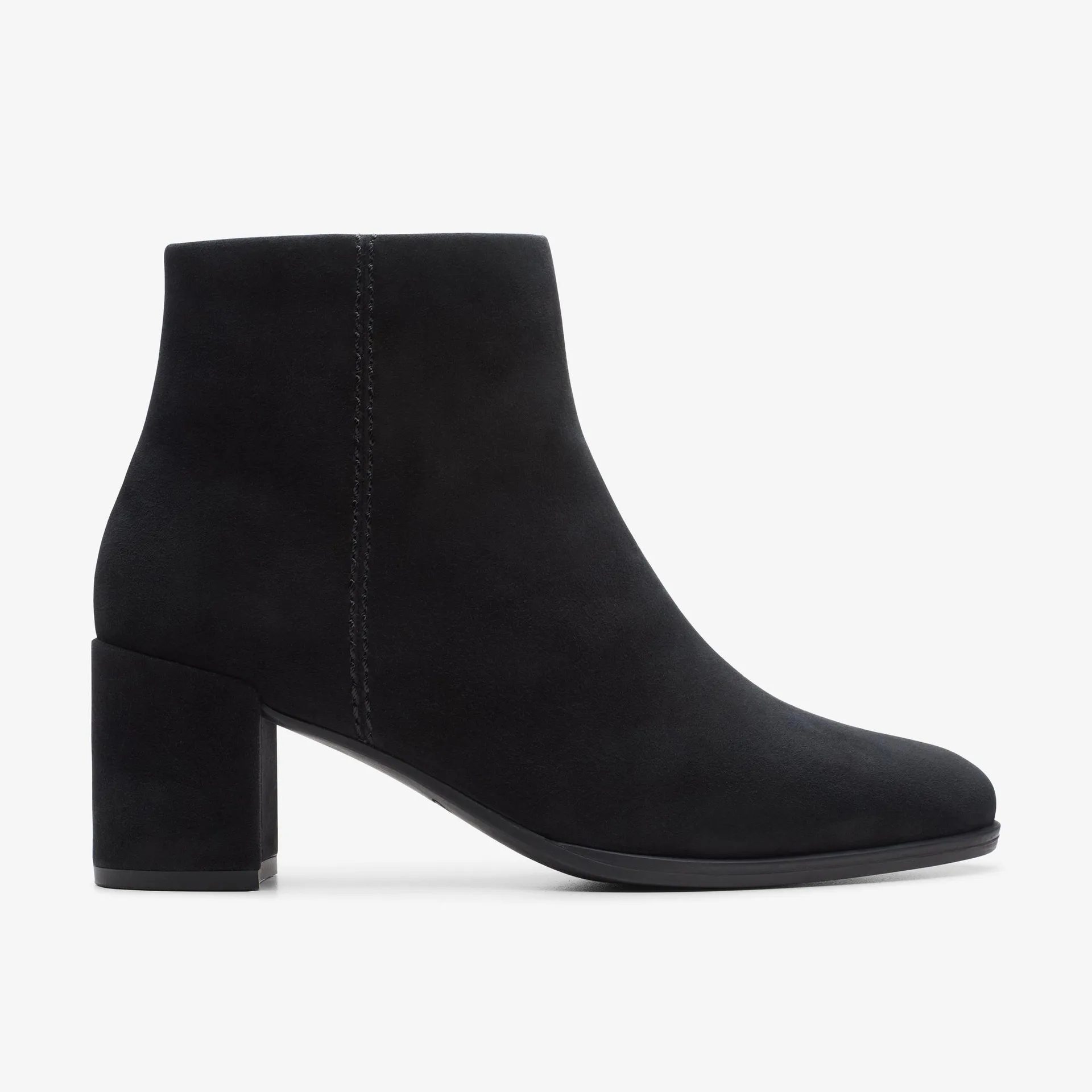 Freva 55 Zip Ankle Boot Black Suede