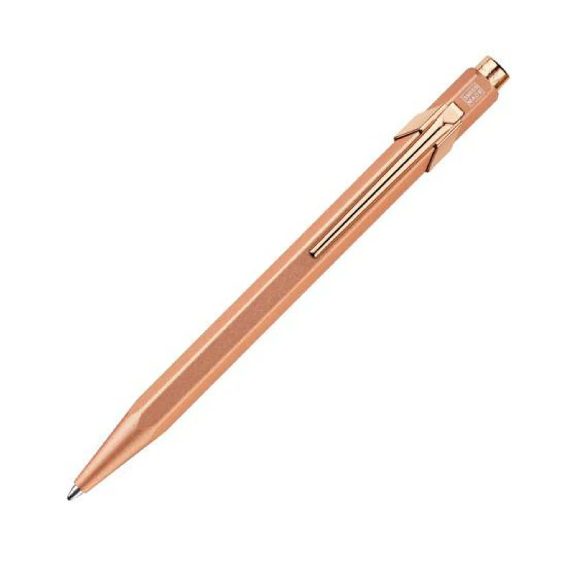 Caran d Ache 849 Ballpoint Pen with Gift Tin Rose Gold