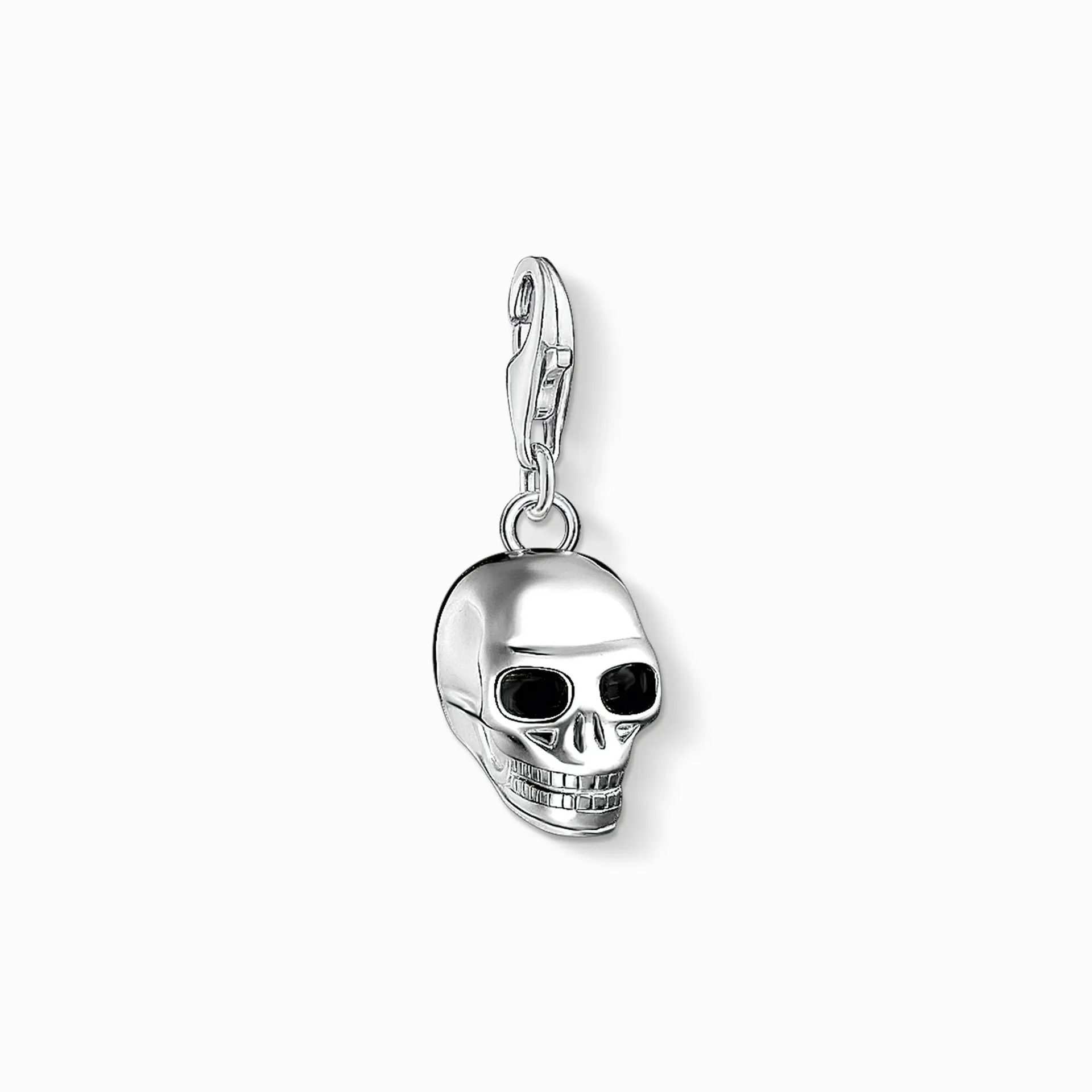 Charm pendant skull silver