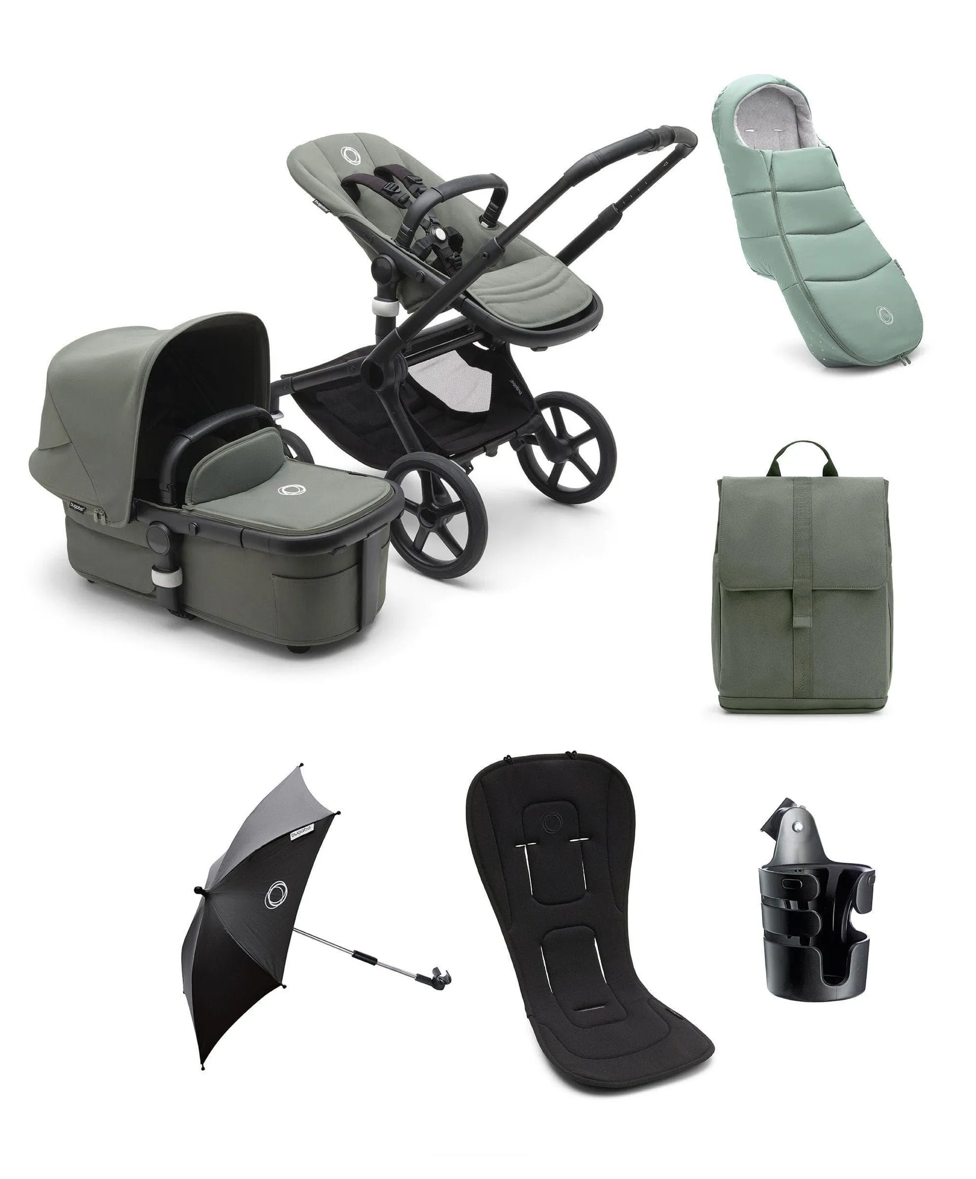 Bugaboo Fox5 Complete Bundle in Forest Green