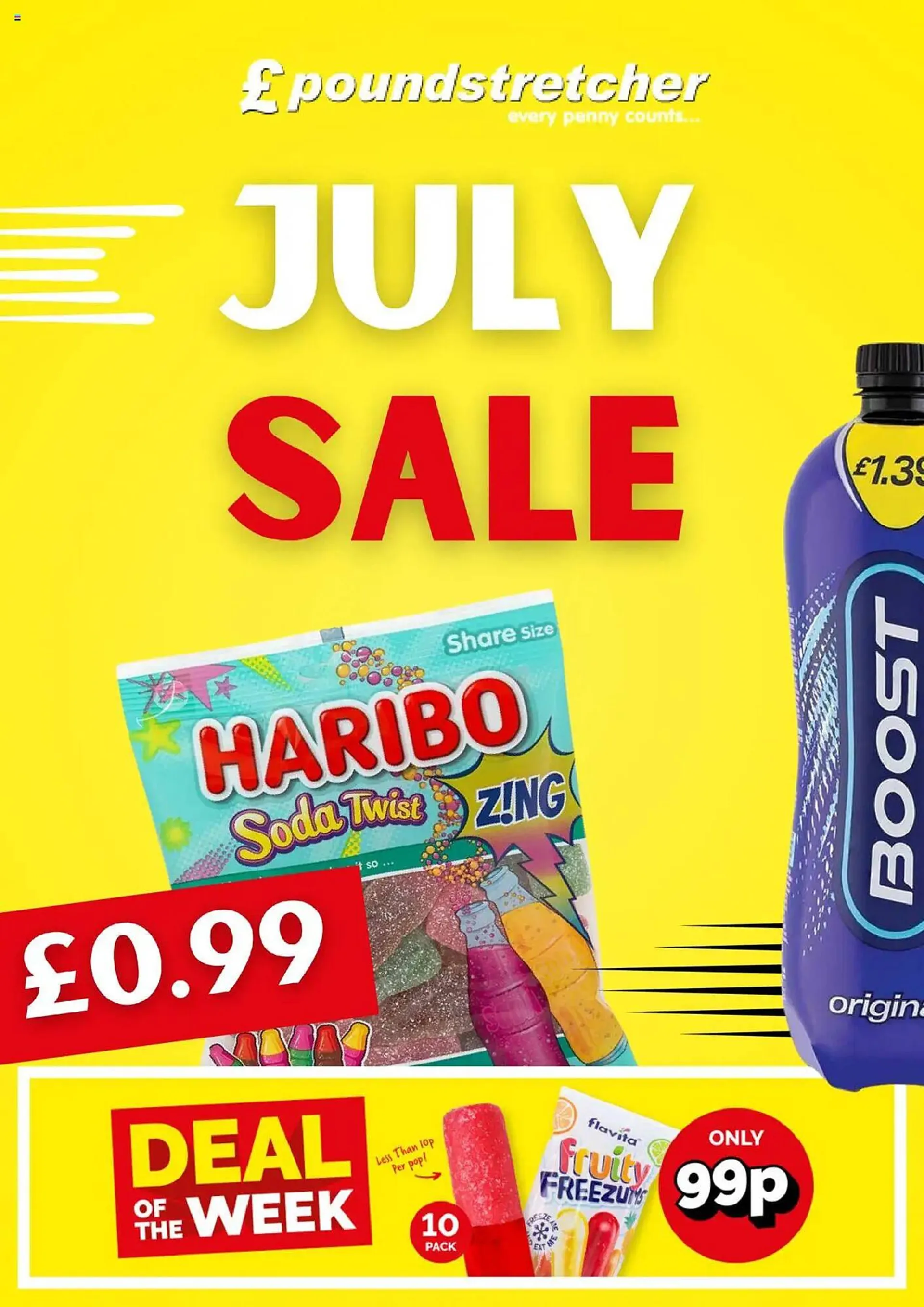 Poundstretcher leaflet from 2 July to 2 August 2025 - Catalogue Page 1