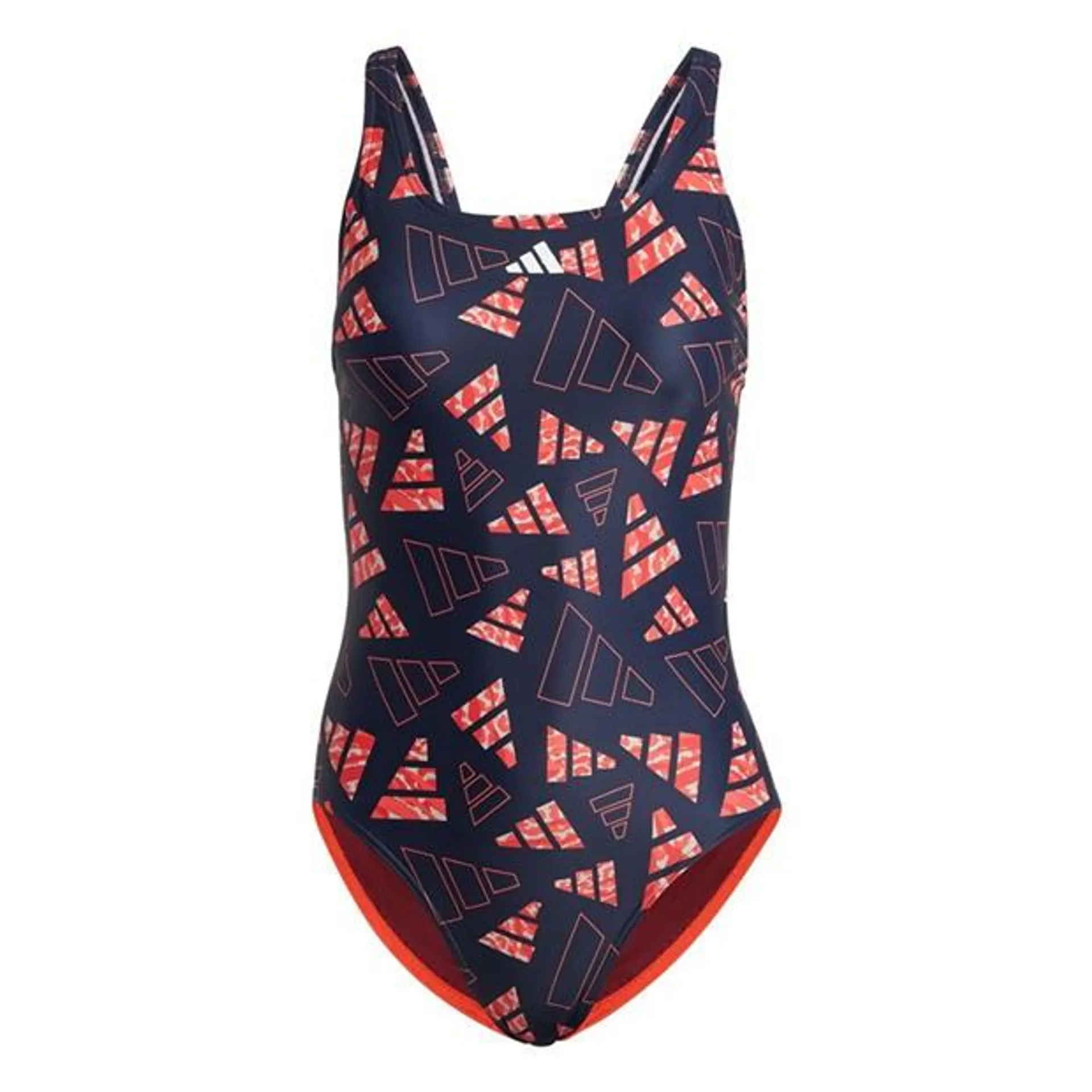 3 Bar Logo Graphic Swimsuit Womens