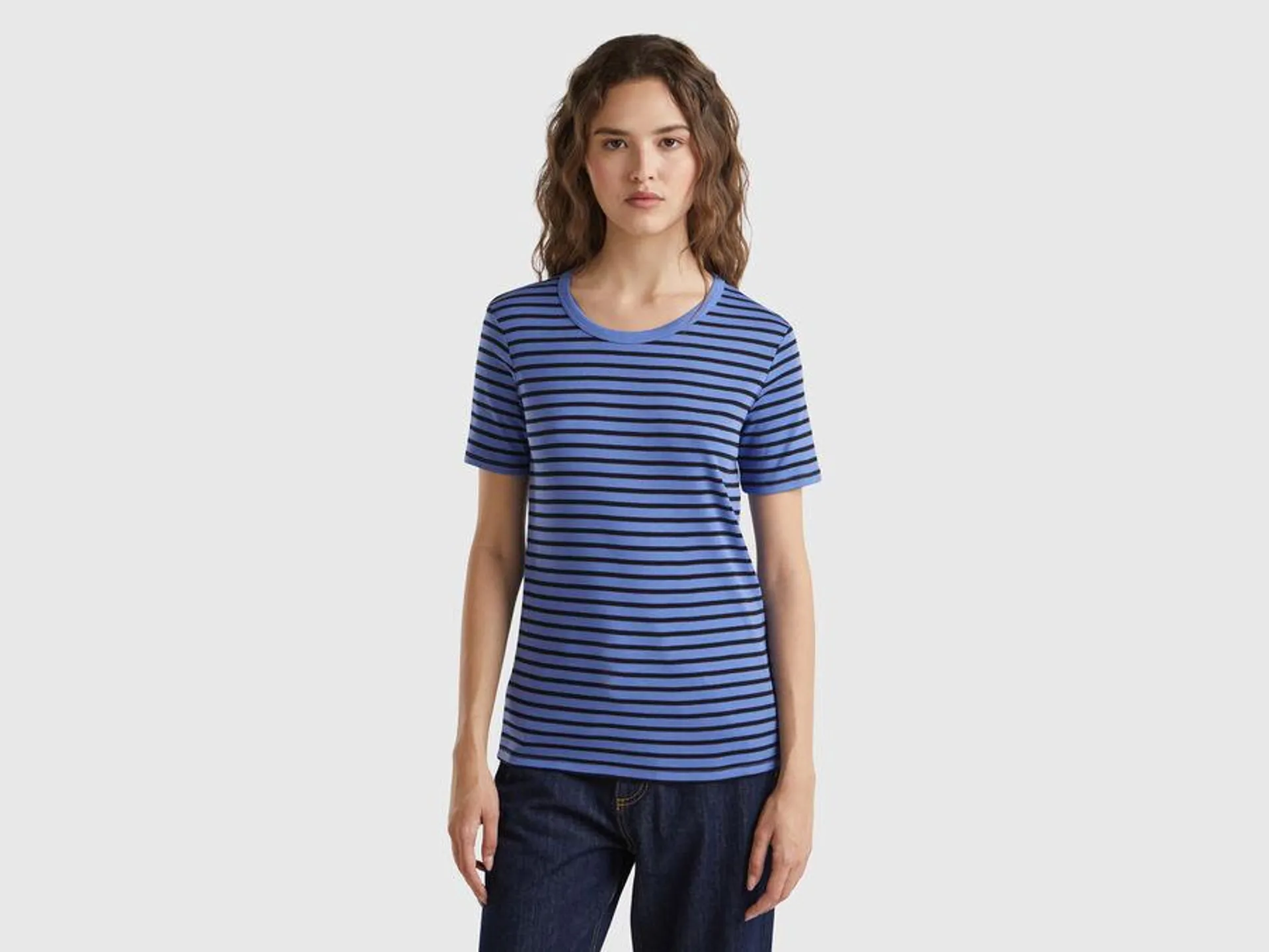 Crew neck striped t-shirt