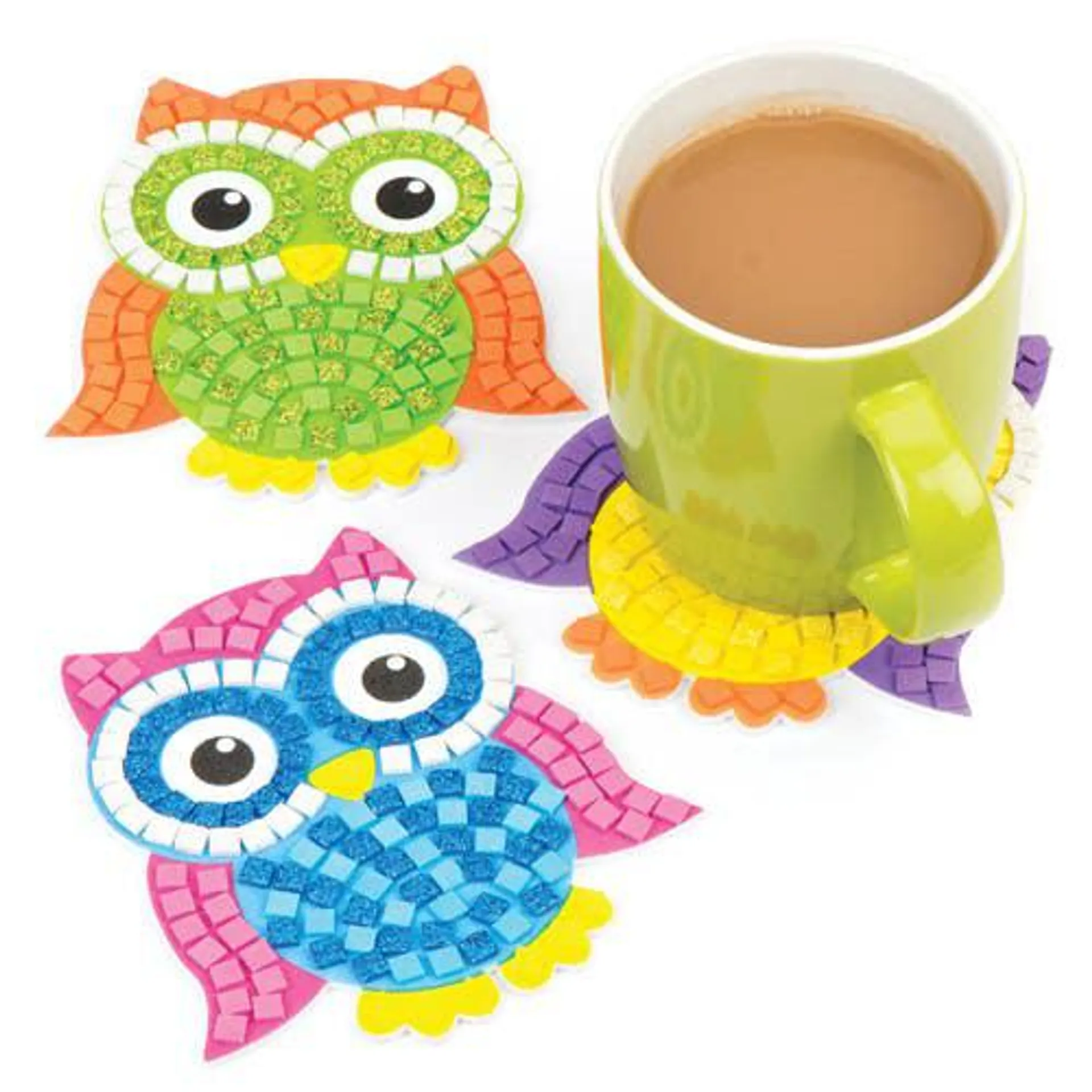 Owl Mosaic Coaster Kits