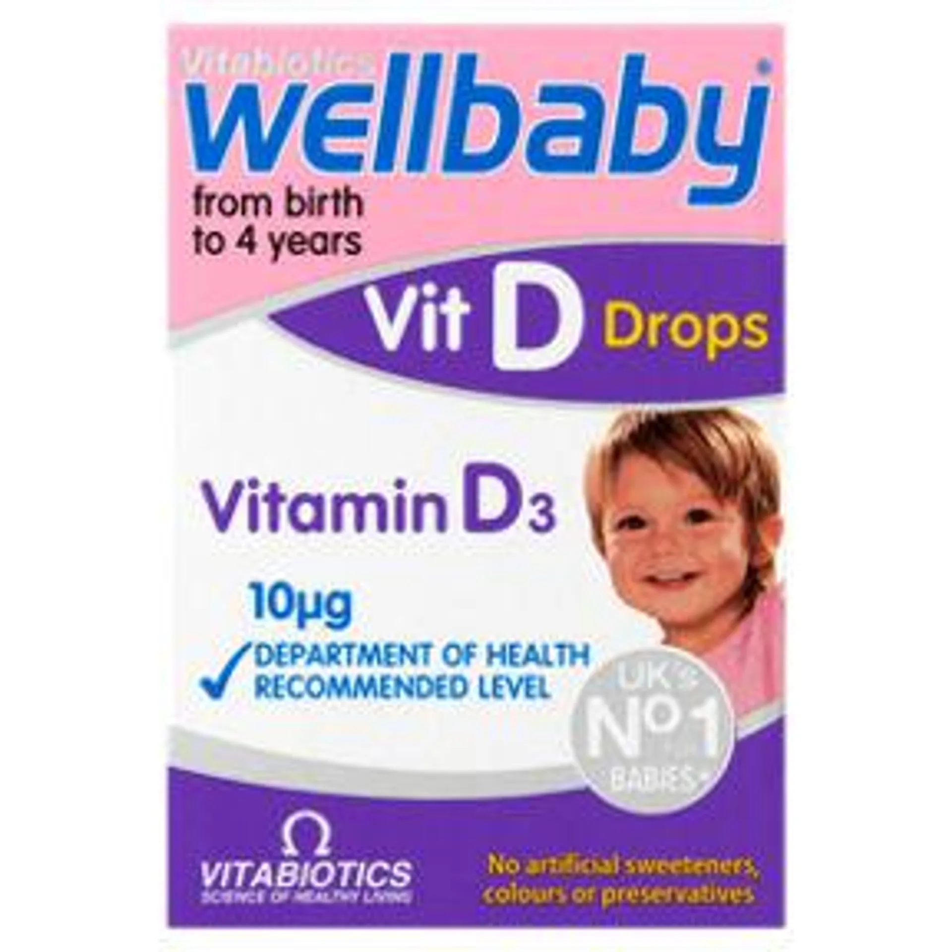 Vitabiotics Wellbaby Vit D Drops Suitable from Birth to 4 Years 3