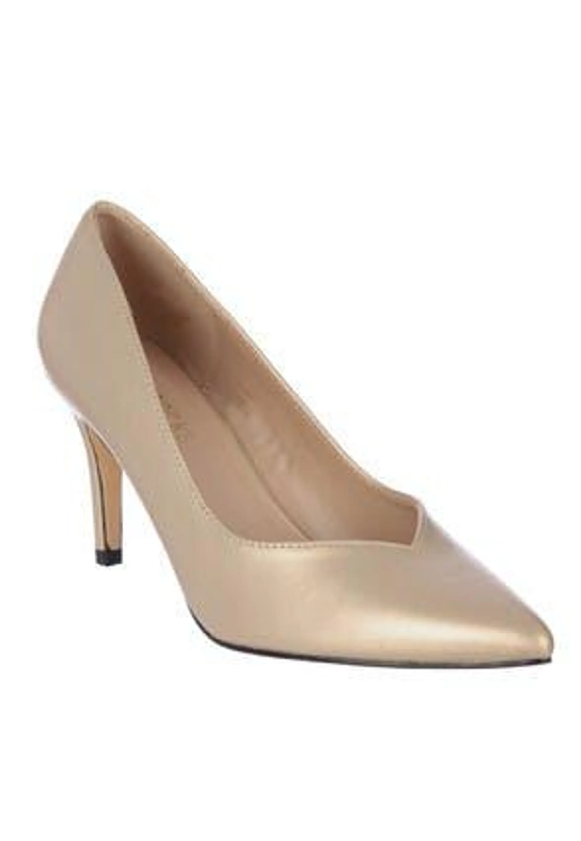 Womens Gold Court Shoes