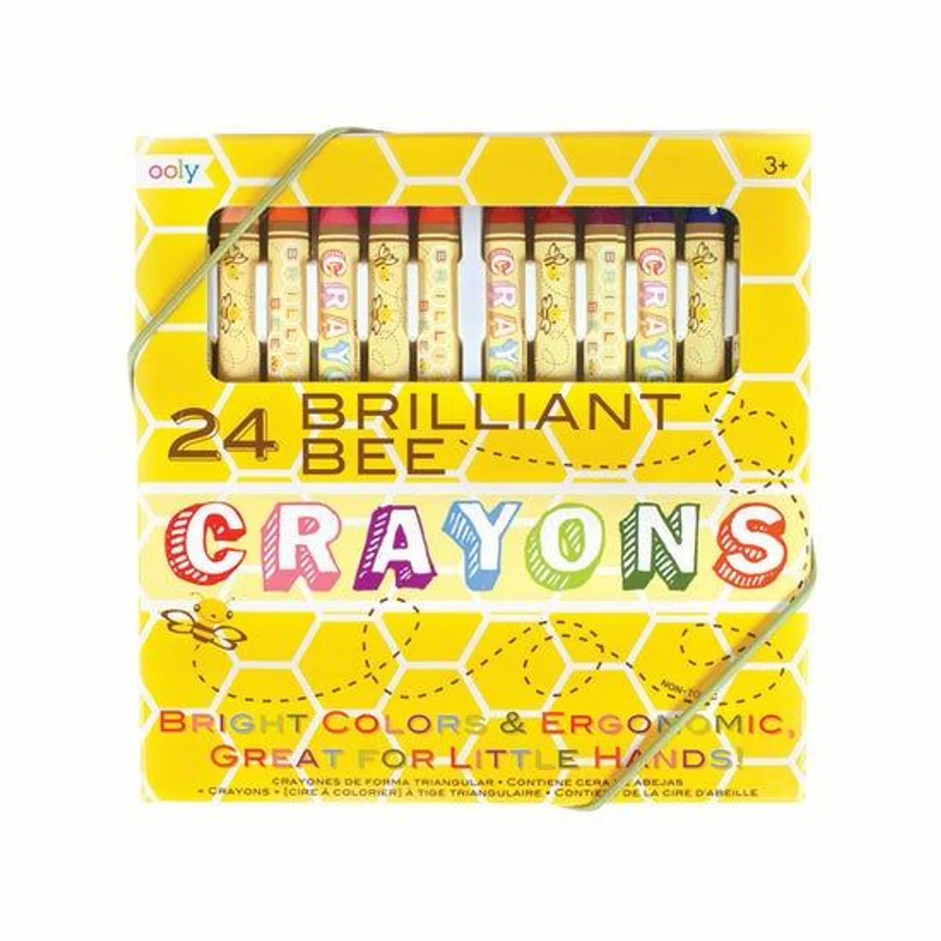 Ooly Brilliant Bee Crayons - Set of 24