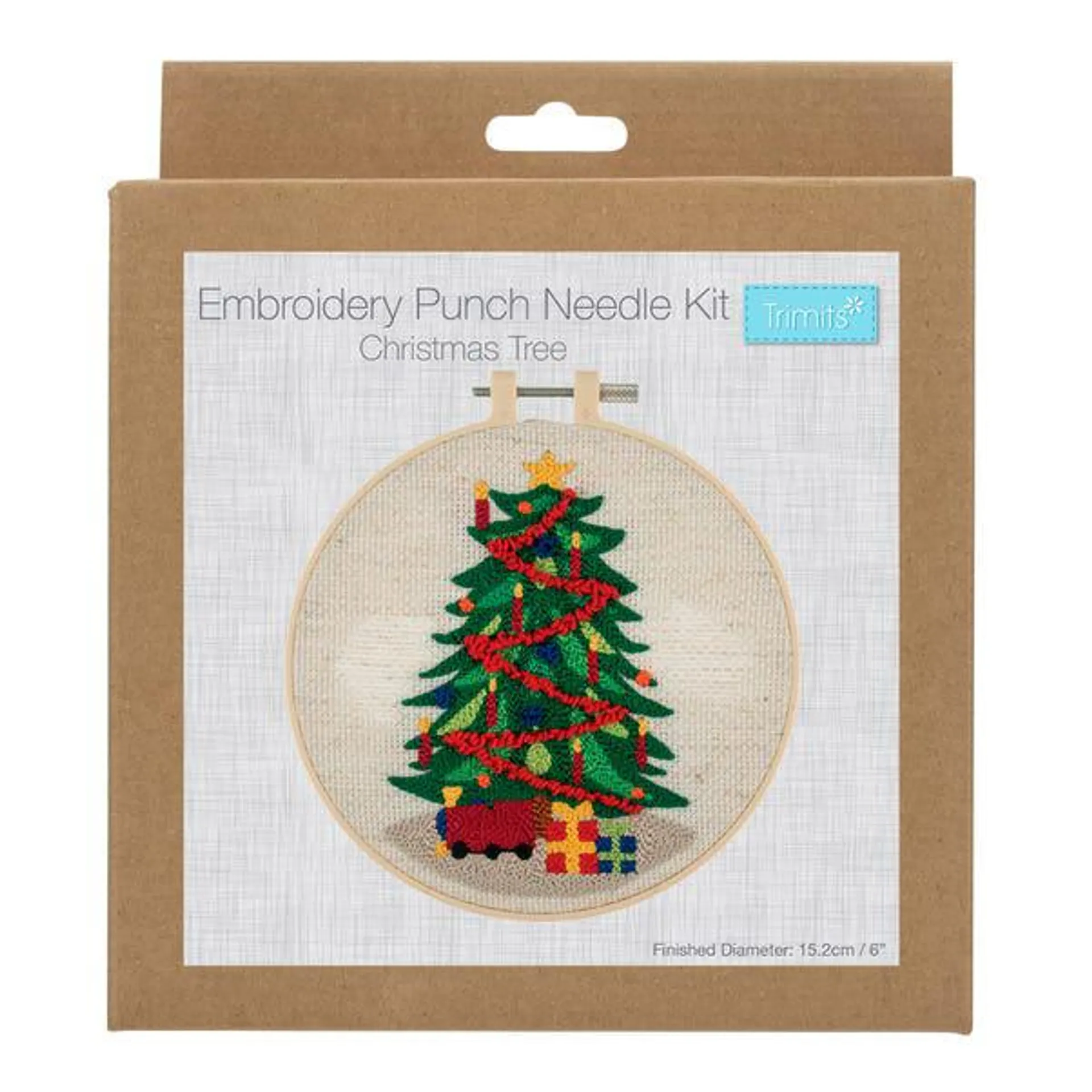 Christmas Tree Embroidery Punch Needle Kit