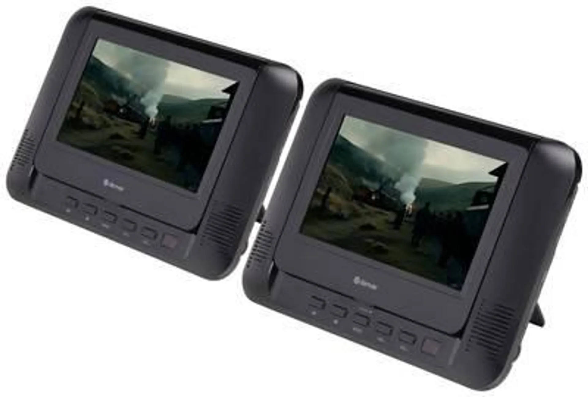 Denver MTW-793 Portable DVD player 17.78 cm 7 inch EEC: D (A - G) Battery-powered, incl. 12V car power cable, incl. 2nd