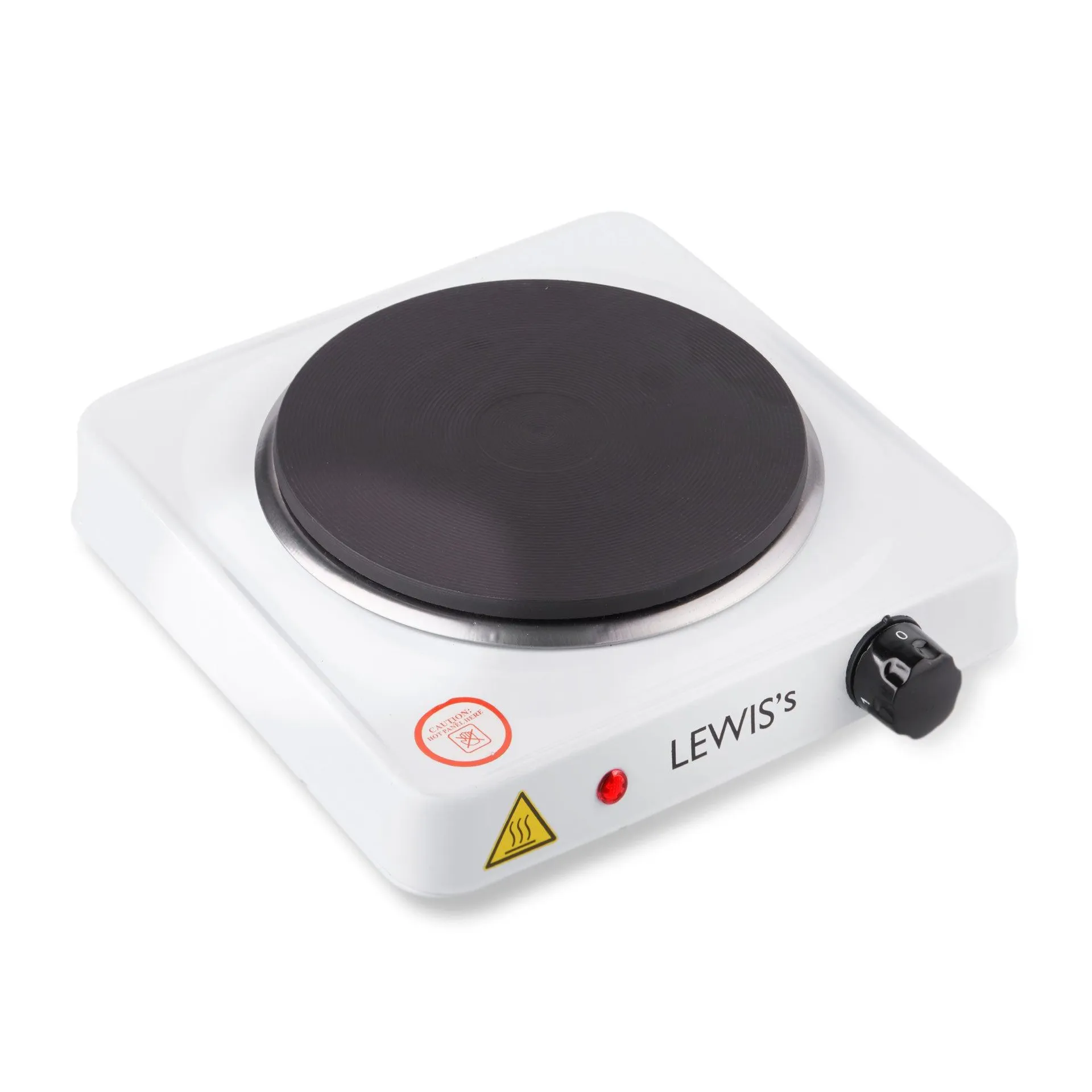 Lewis's Hotplate Single 1500W - White