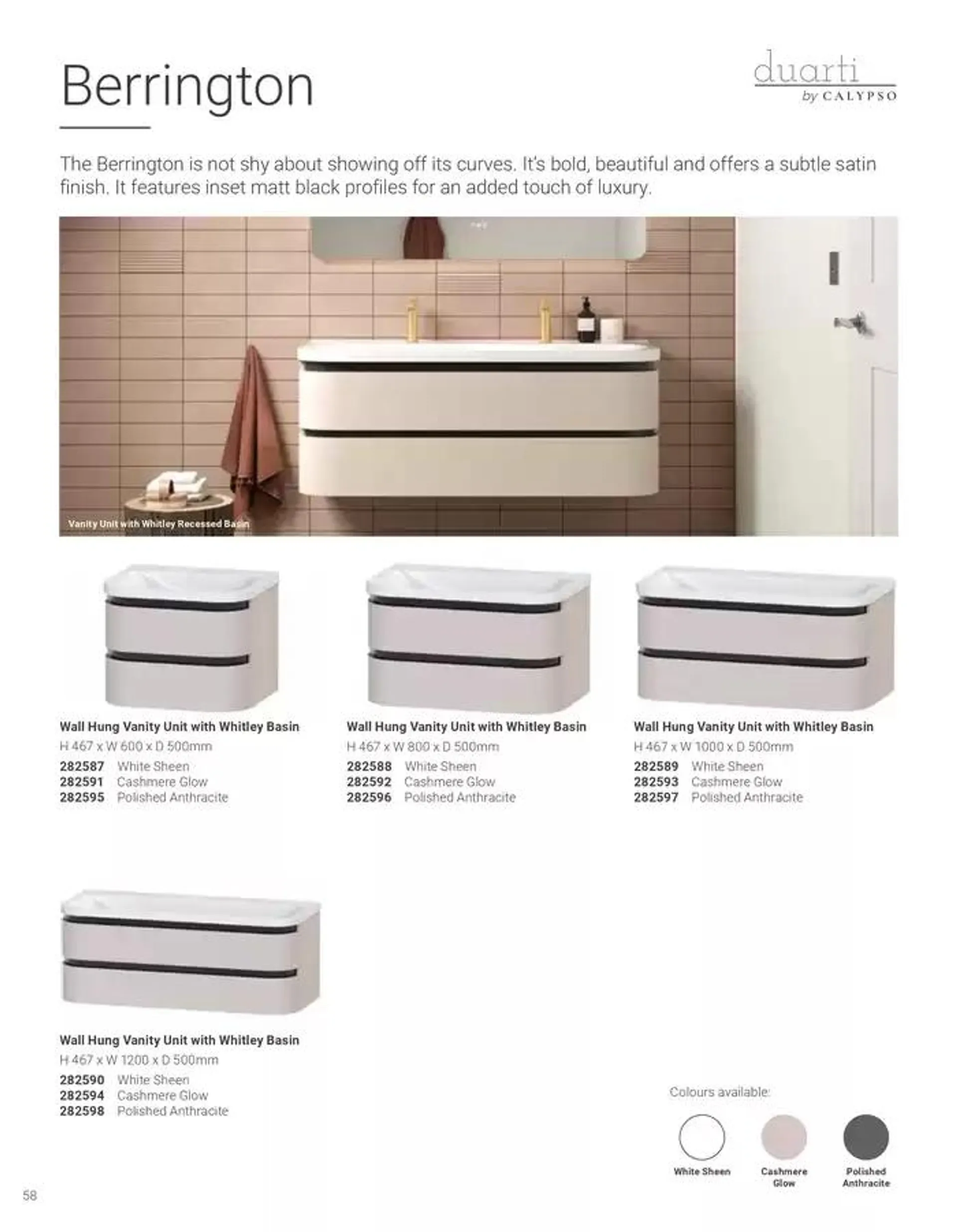 Wickes Bespoke Bathrooms brochure from 5 November to 31 December 2024 - Catalogue Page 58