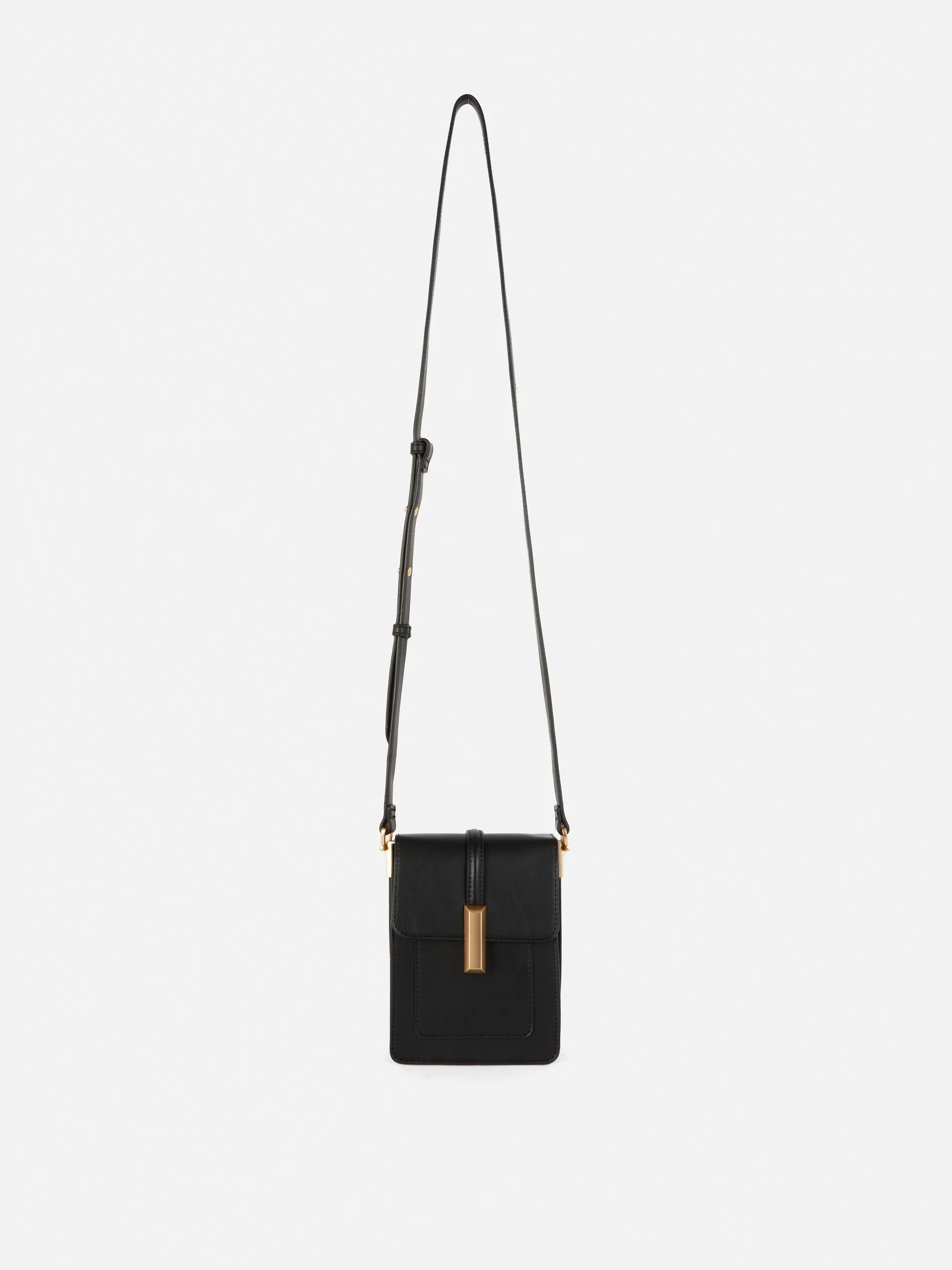 The Edit Faux Leather Phone Holder Bag