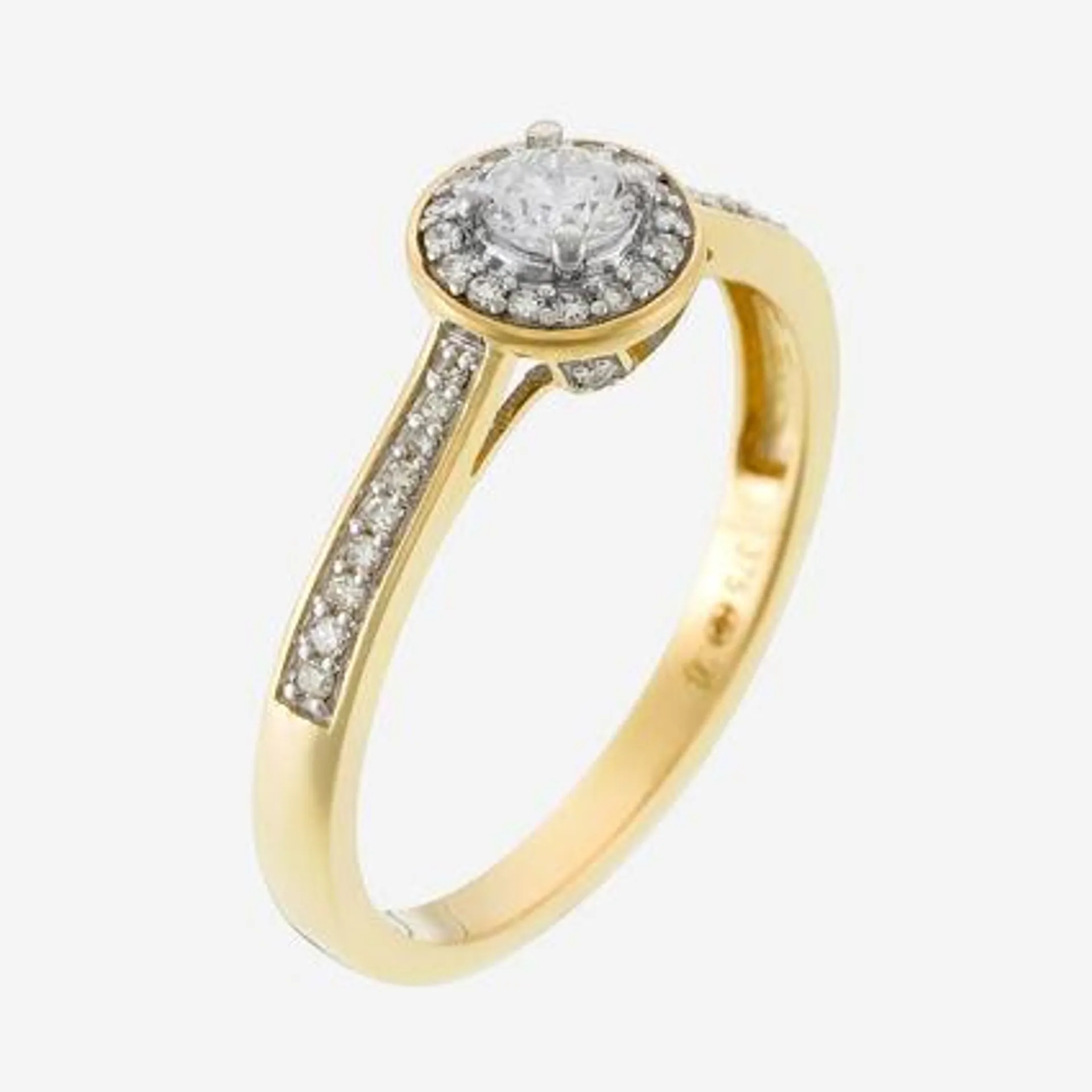 9ct Gold 0.3ct Diamond Ring