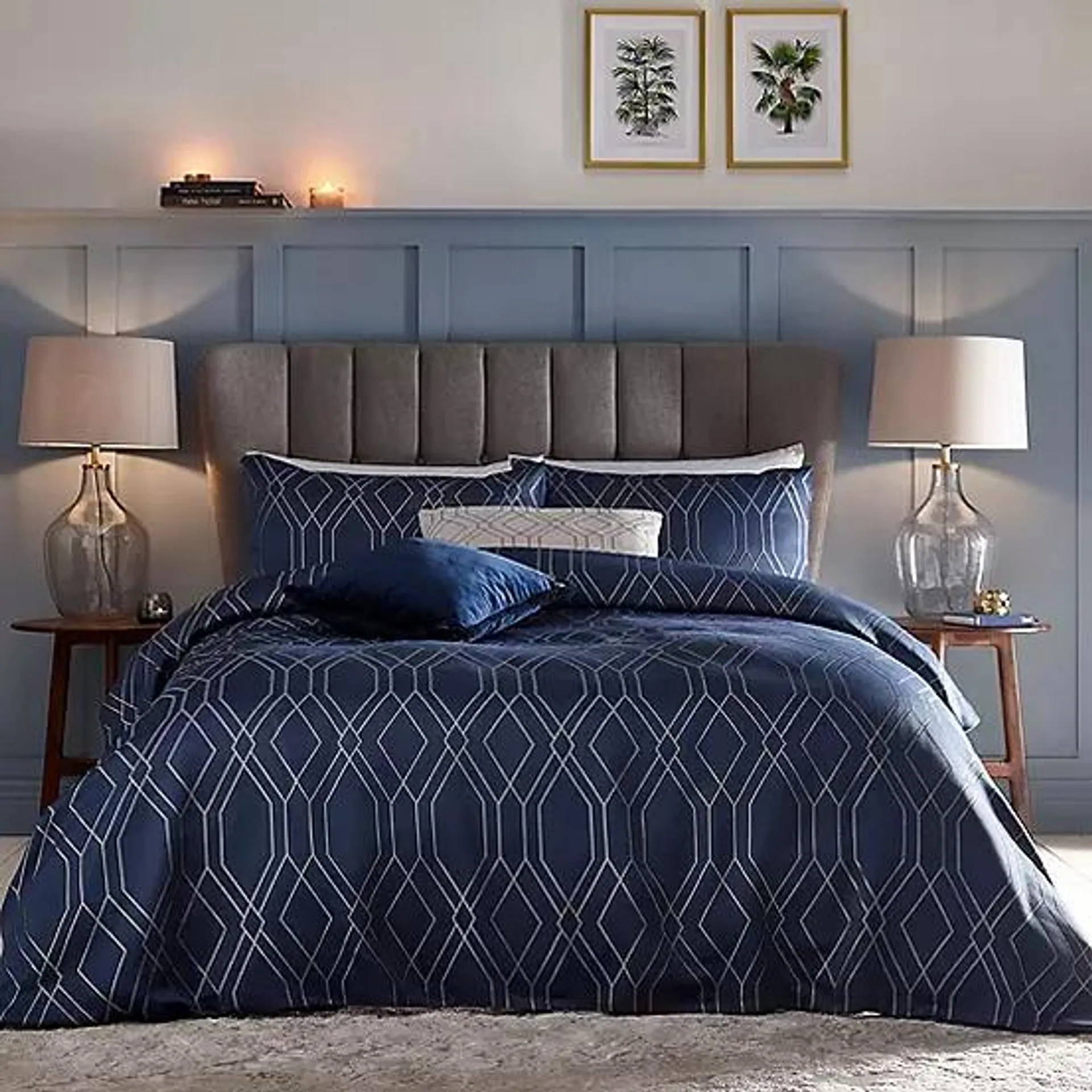 Kaleidoscope Taylor Blue Duvet Cover Set