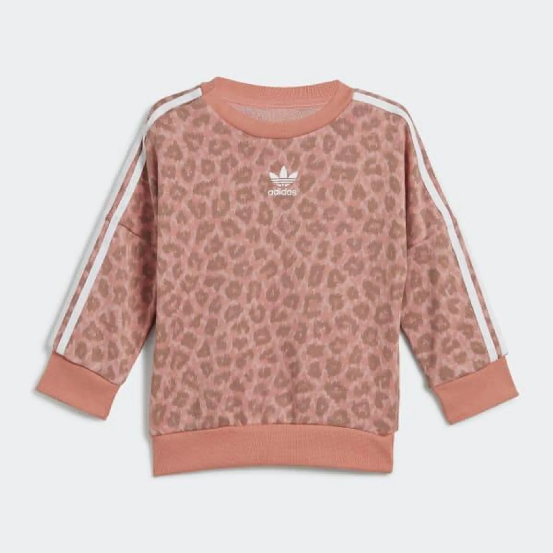 Animal Allover Print Crew Set