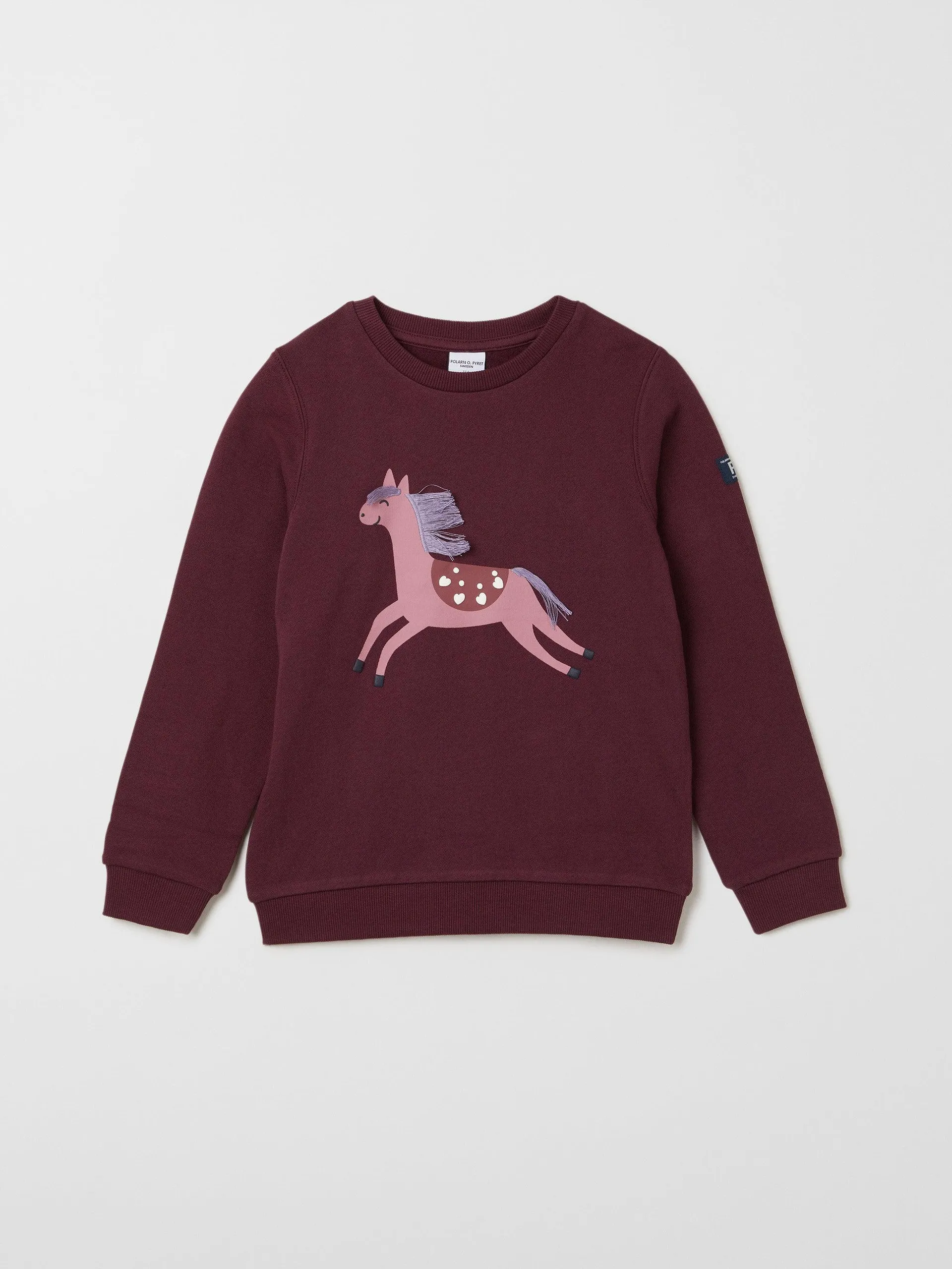 Horse Print Kids Sweatshirt