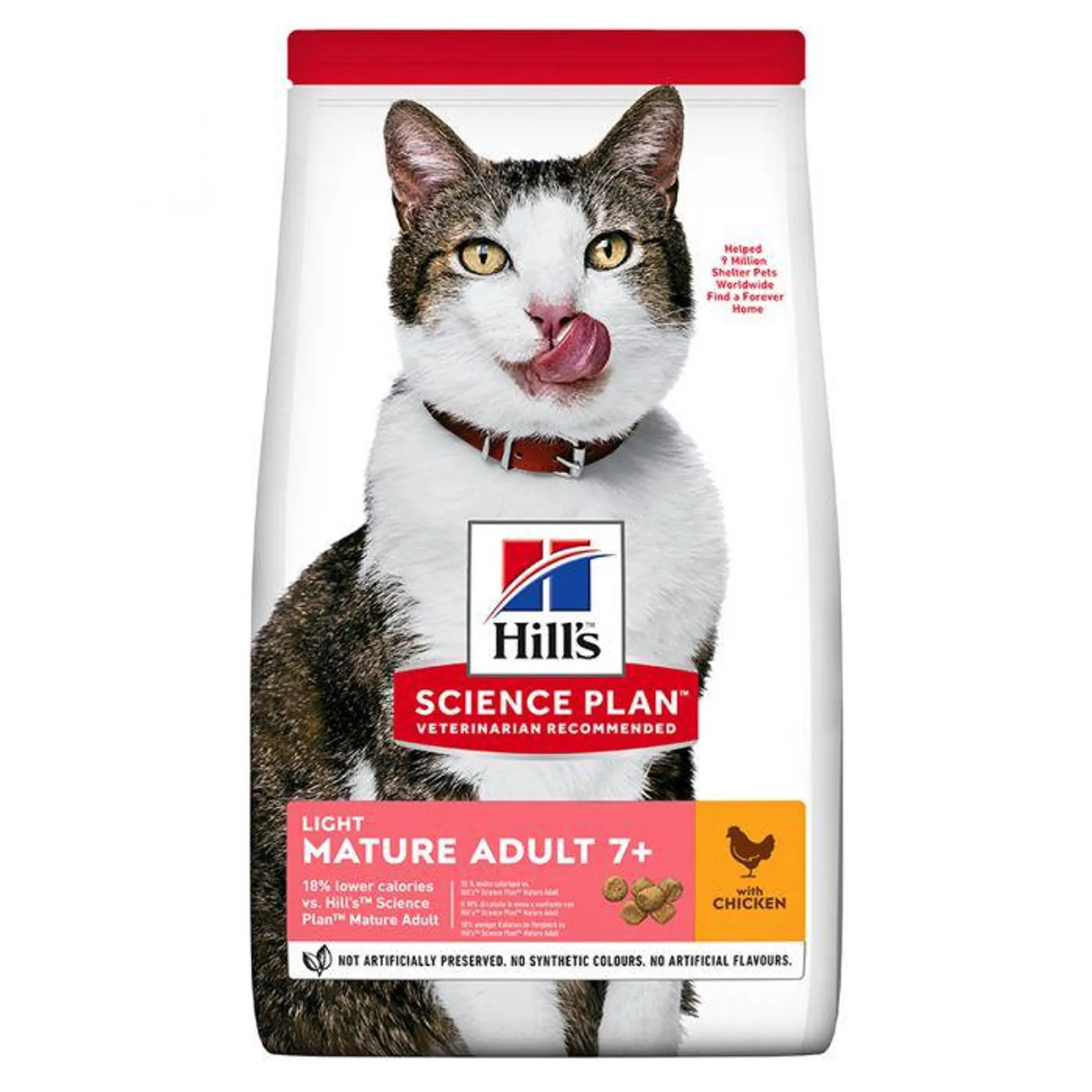 Hills Science Plan Light Mature Adult Cat Food with Chicken 1.5kg