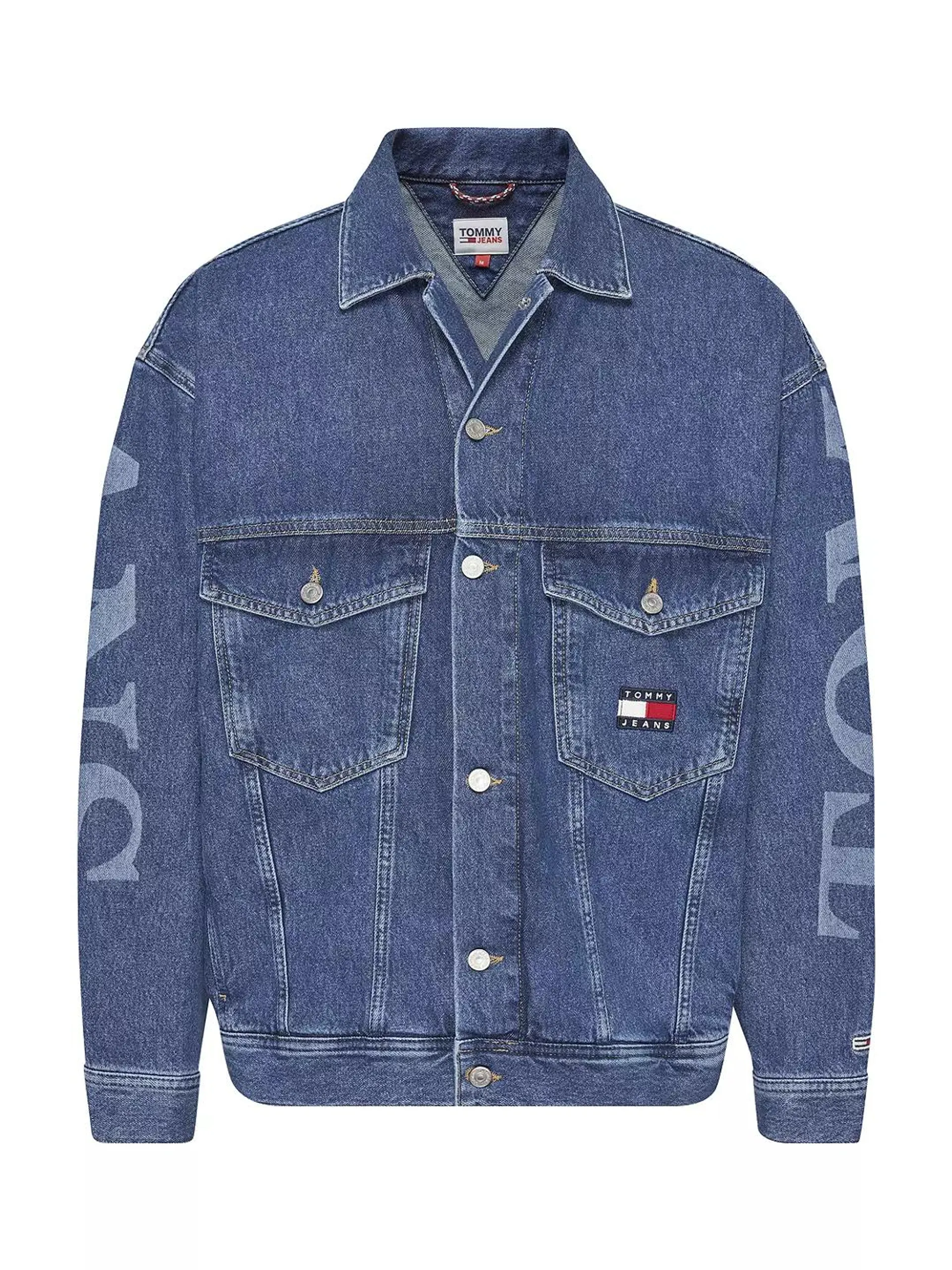 Tommy Jeans Oversize Denim Trucker Jacket, Blue