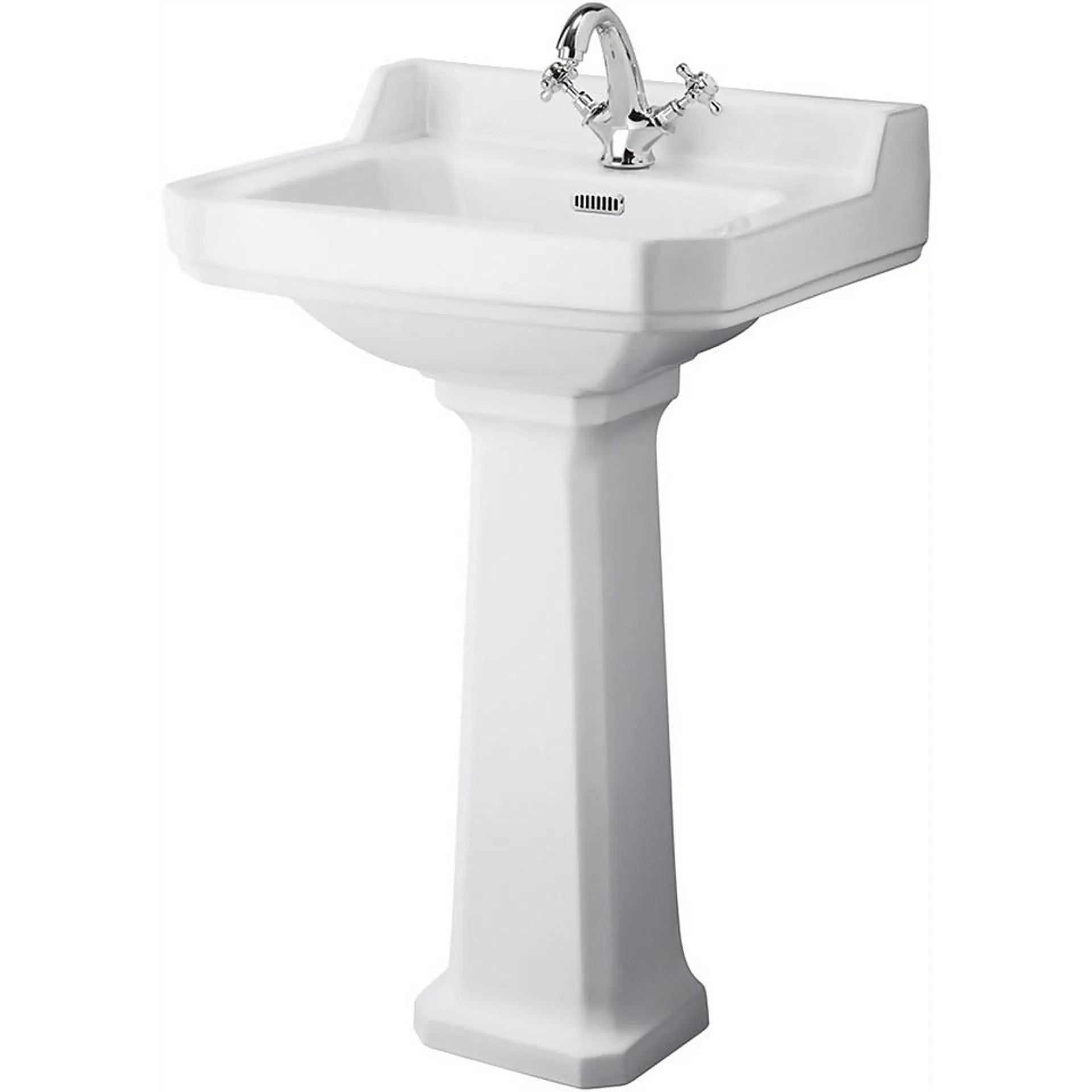 Balterley Harrington Comfort Height 1 Tap Hole Basin Pedestal - 560mm